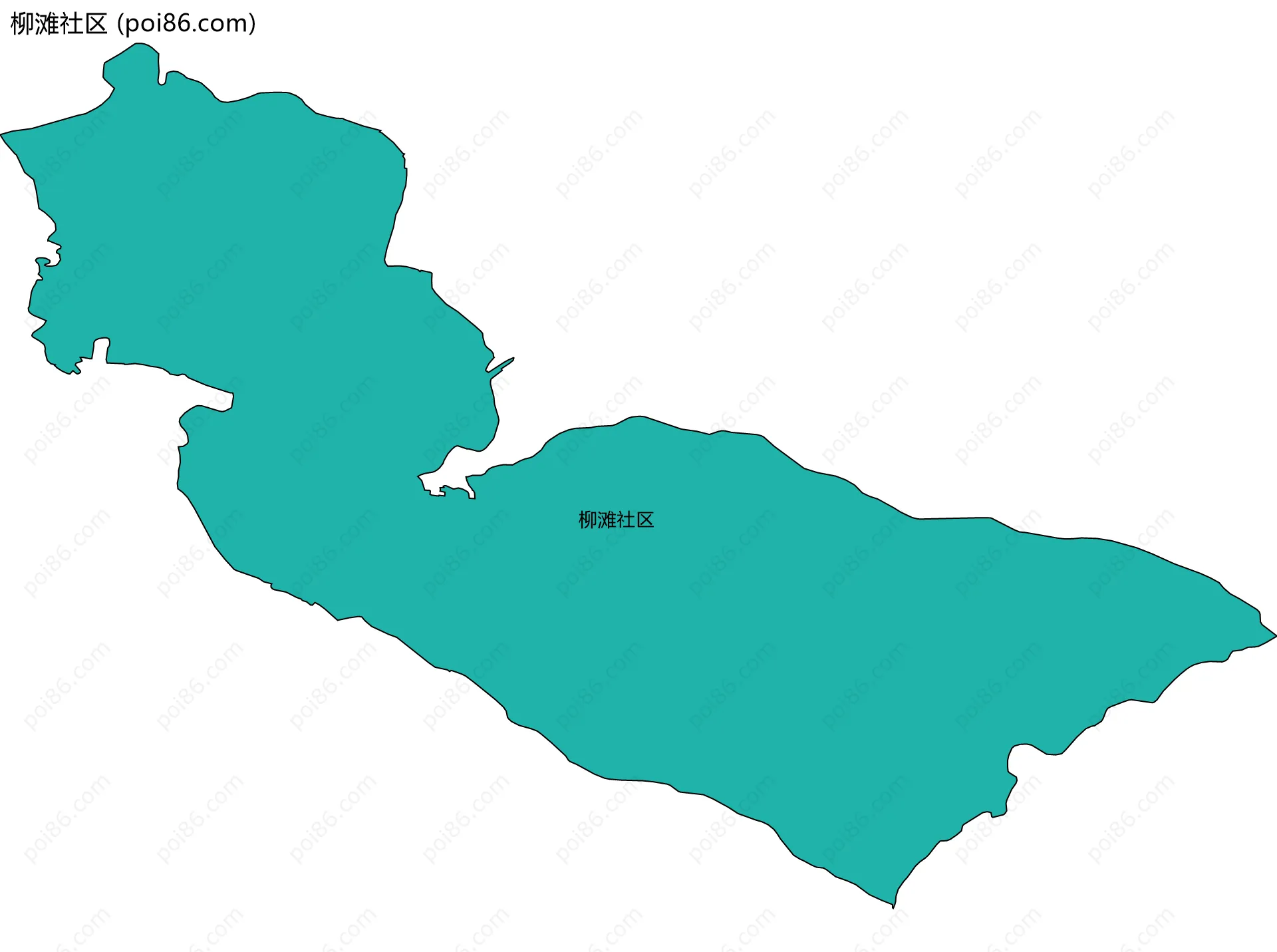 柳滩社区边界地图