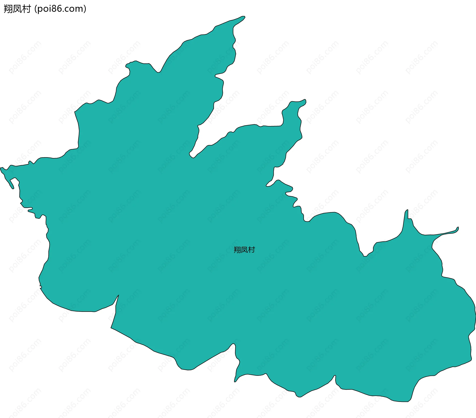 翔凤村边界地图