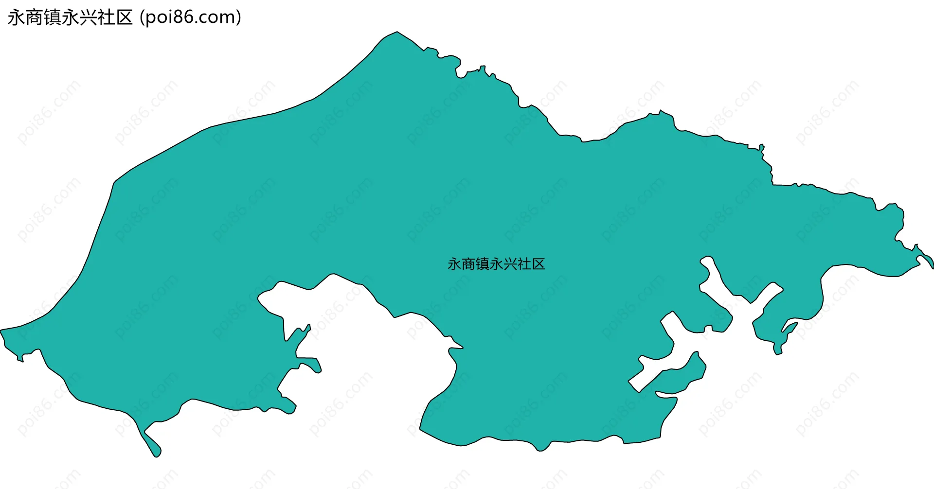 永商镇永兴社区边界地图