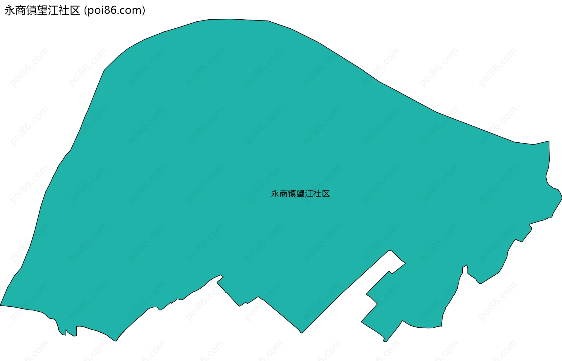 永商镇望江社区边界地图
