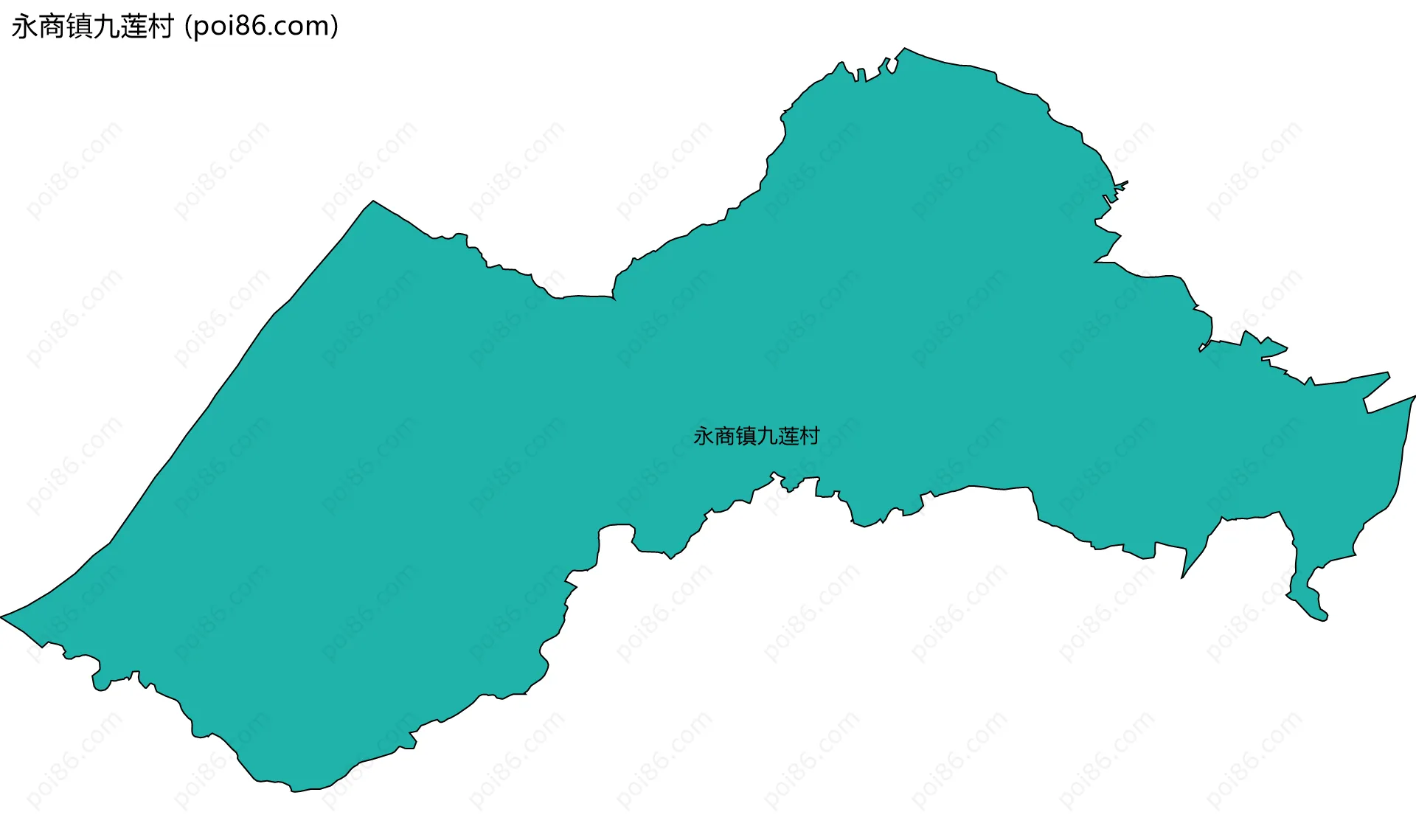 永商镇九莲村边界地图