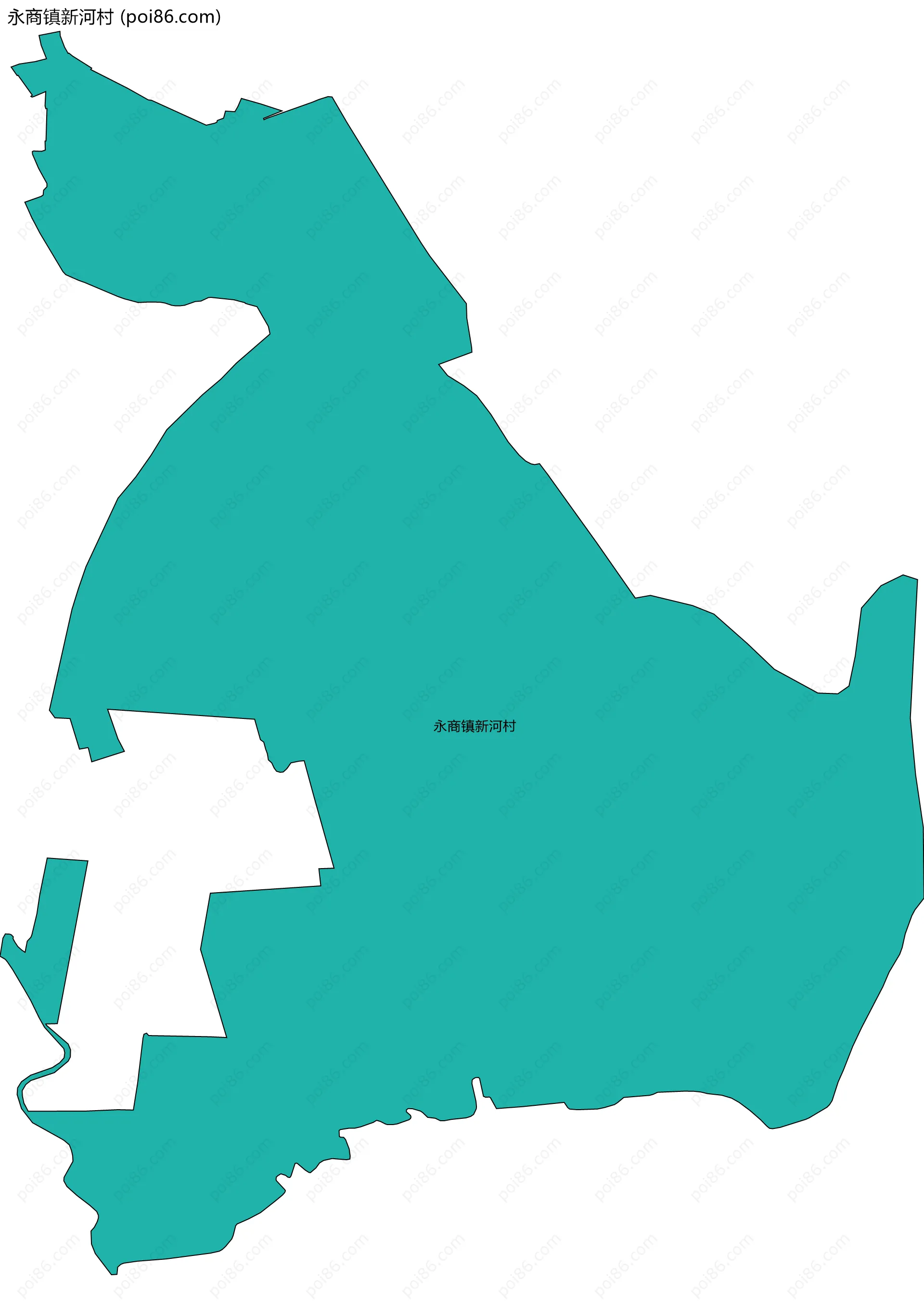 永商镇新河村边界地图