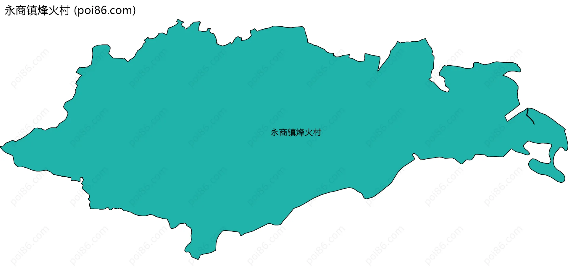 永商镇烽火村边界地图