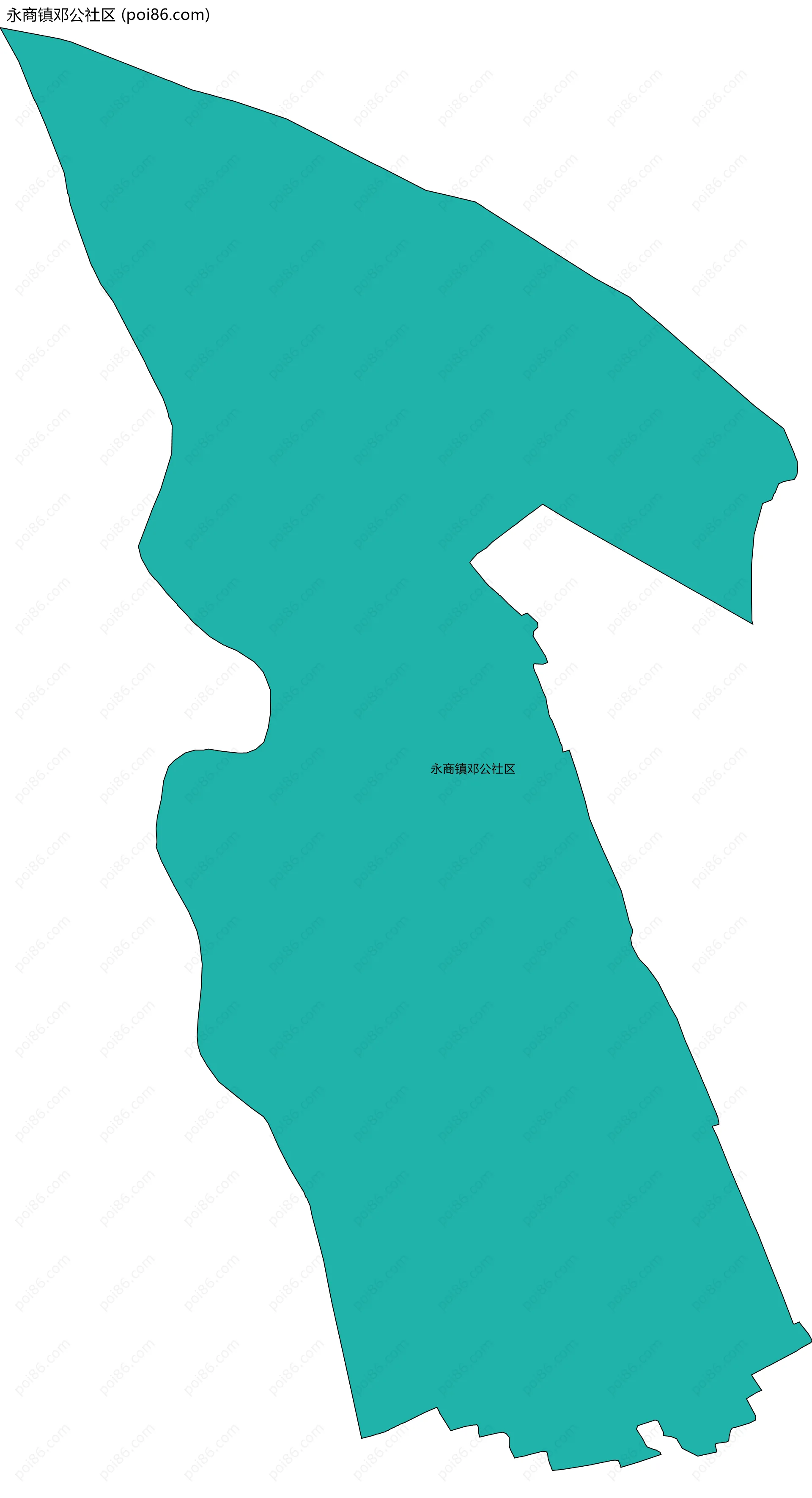 永商镇邓公社区边界地图