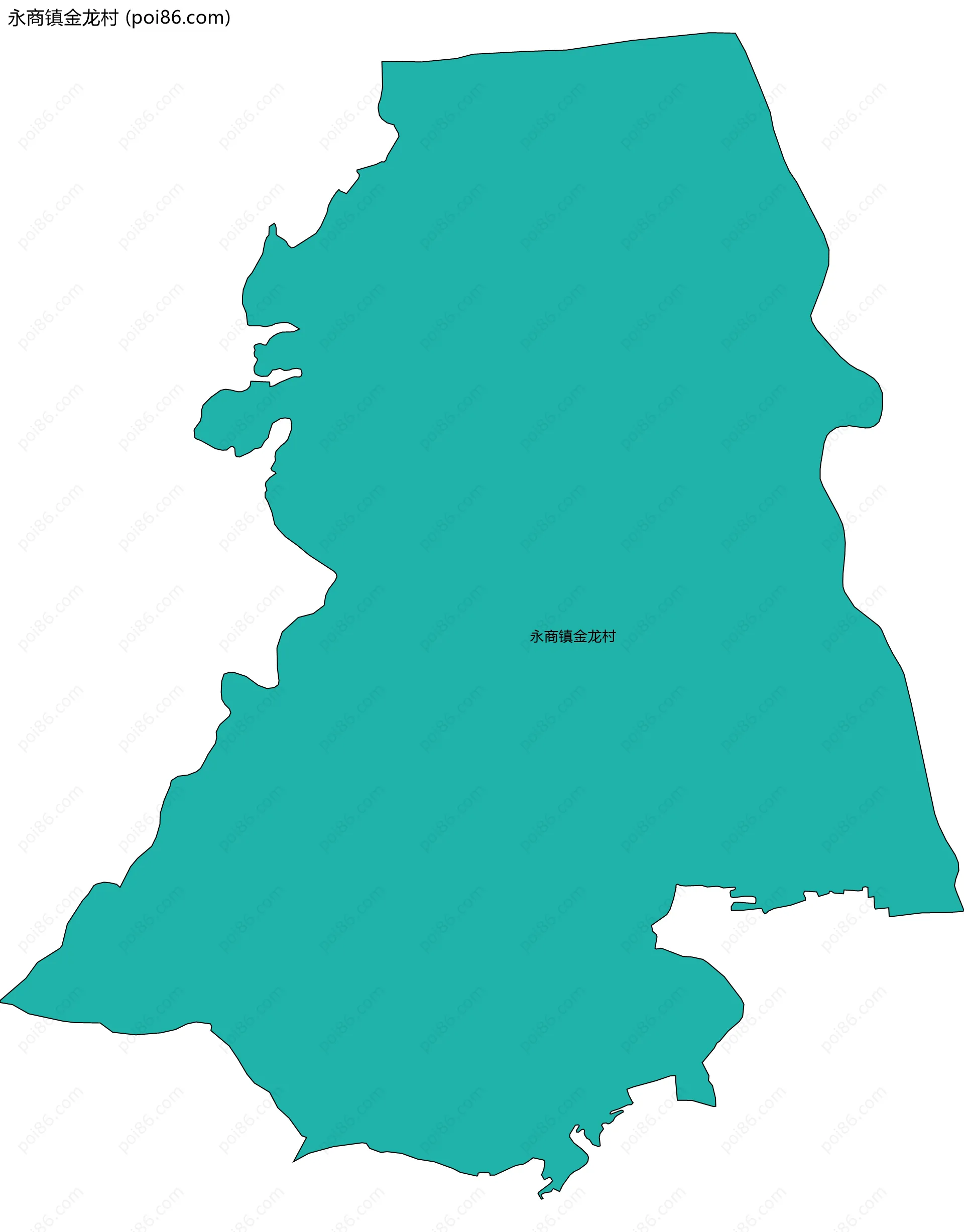 永商镇金龙村边界地图