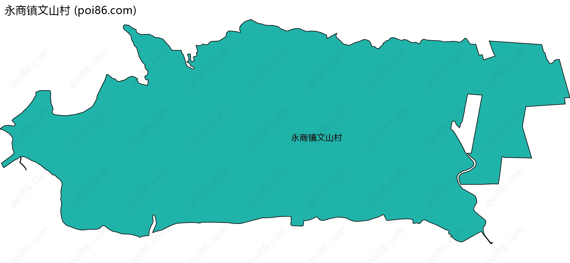 永商镇文山村边界地图