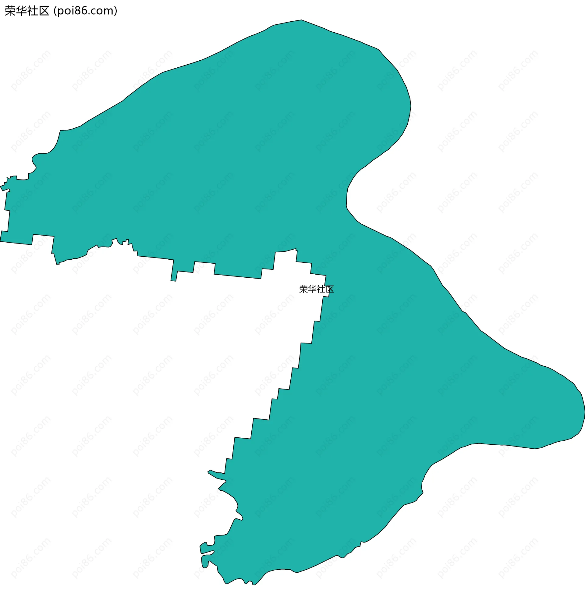 荣华社区边界地图