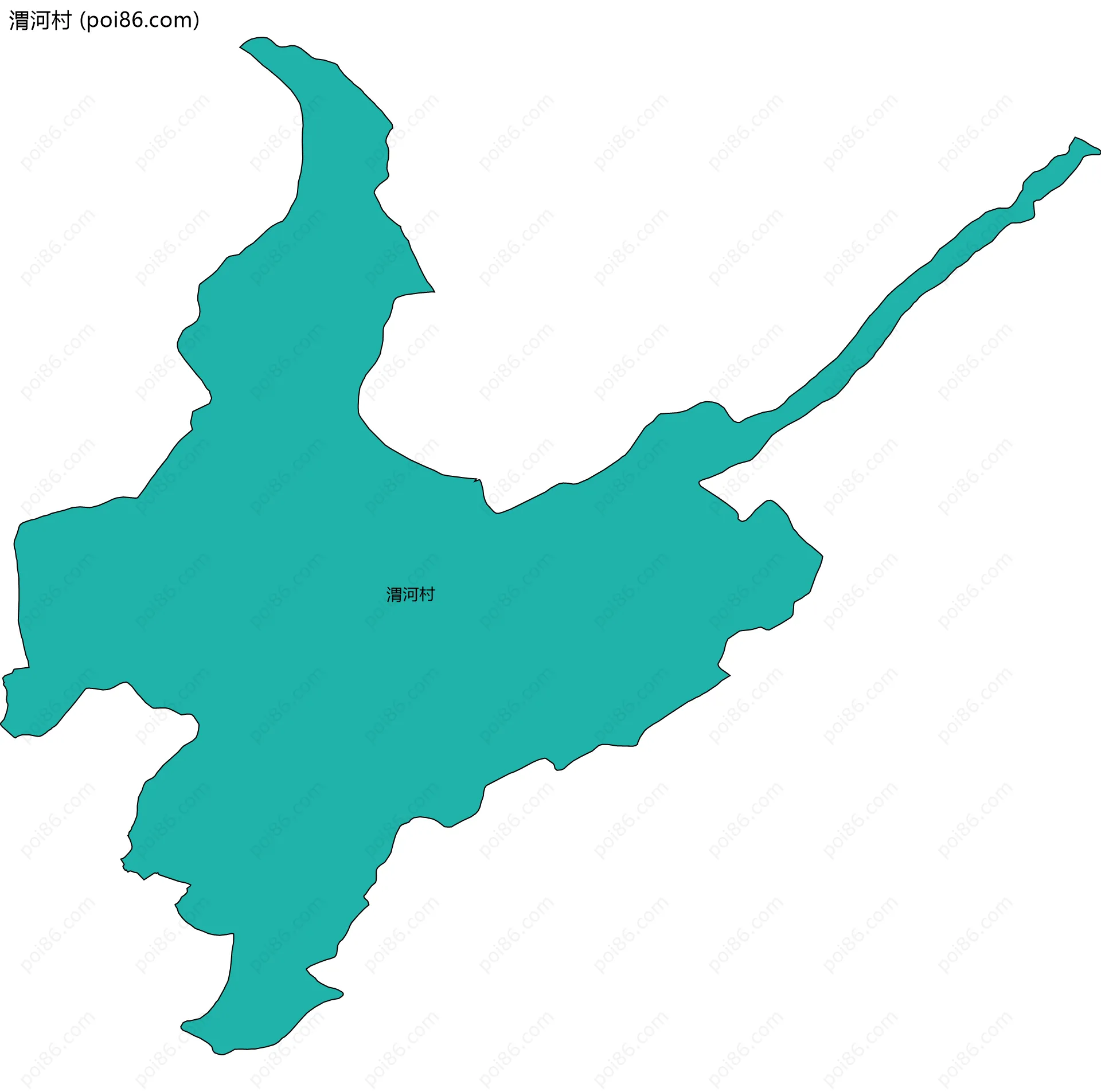 渭河村边界地图