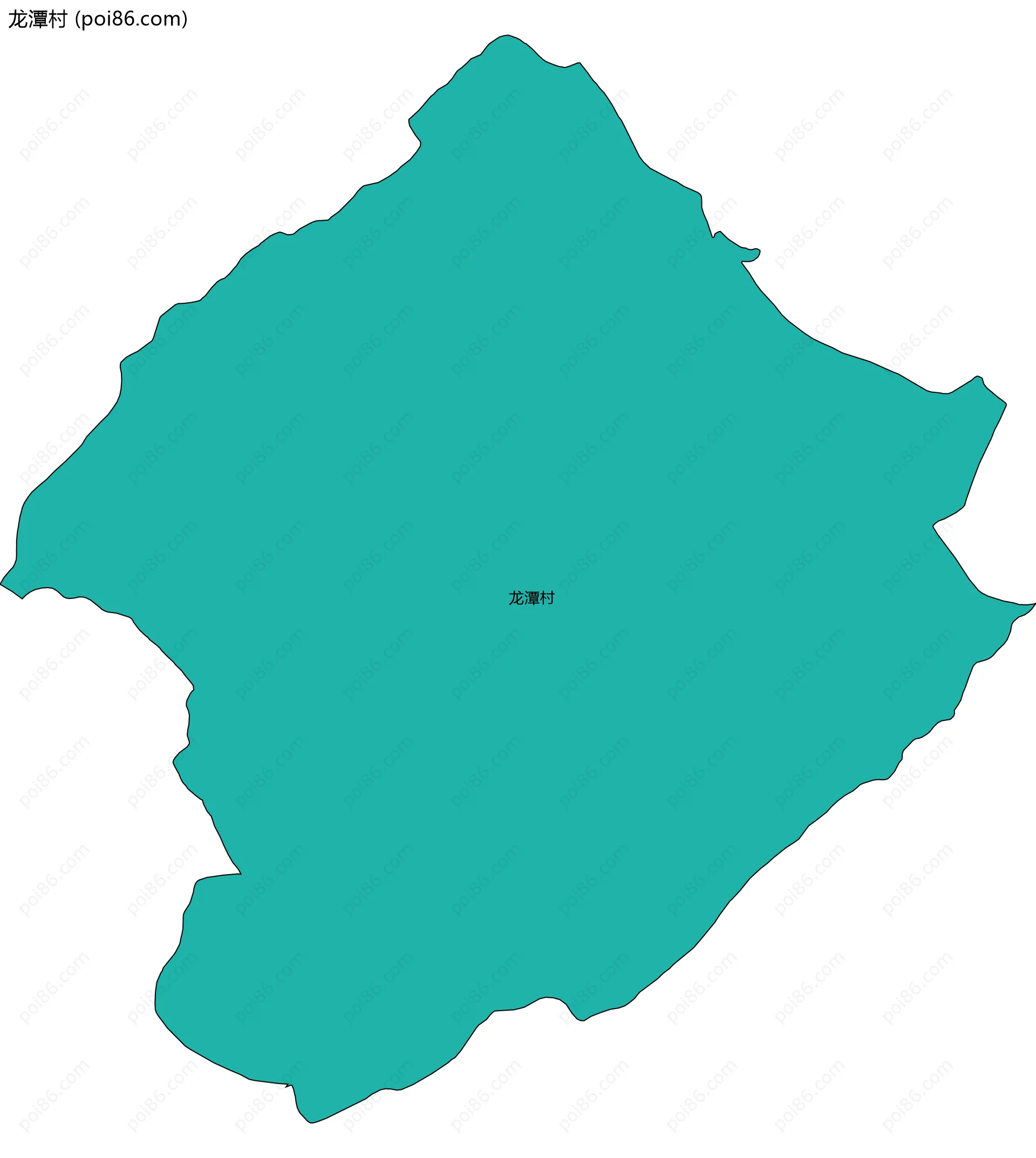 龙潭村边界地图