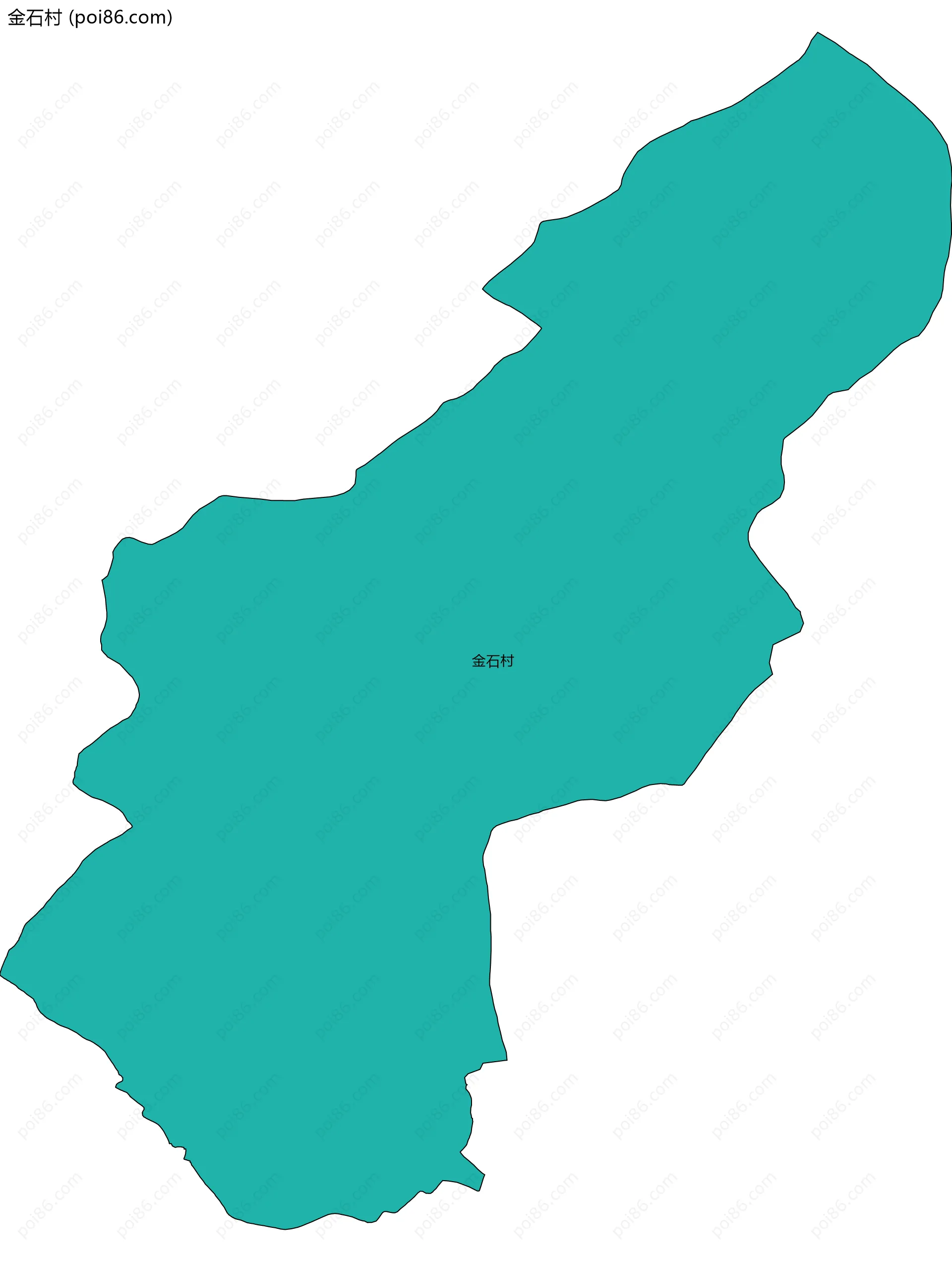 金石村边界地图