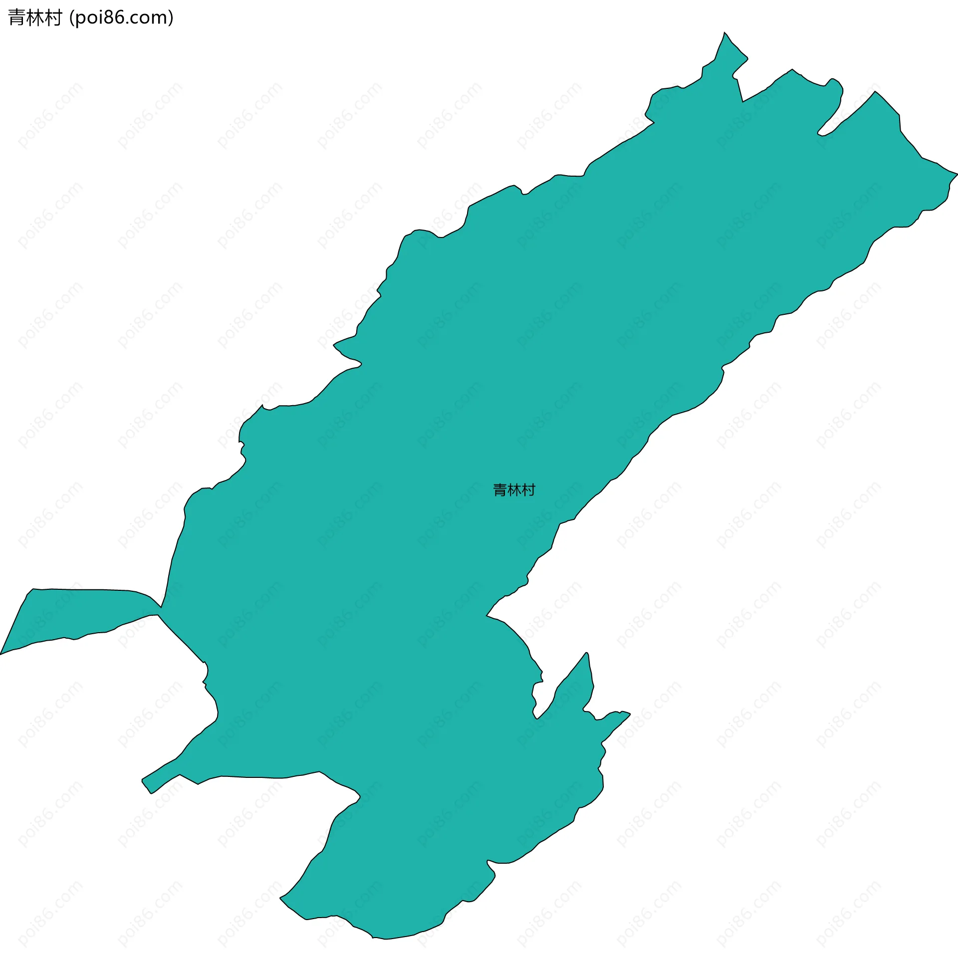 青林村边界地图