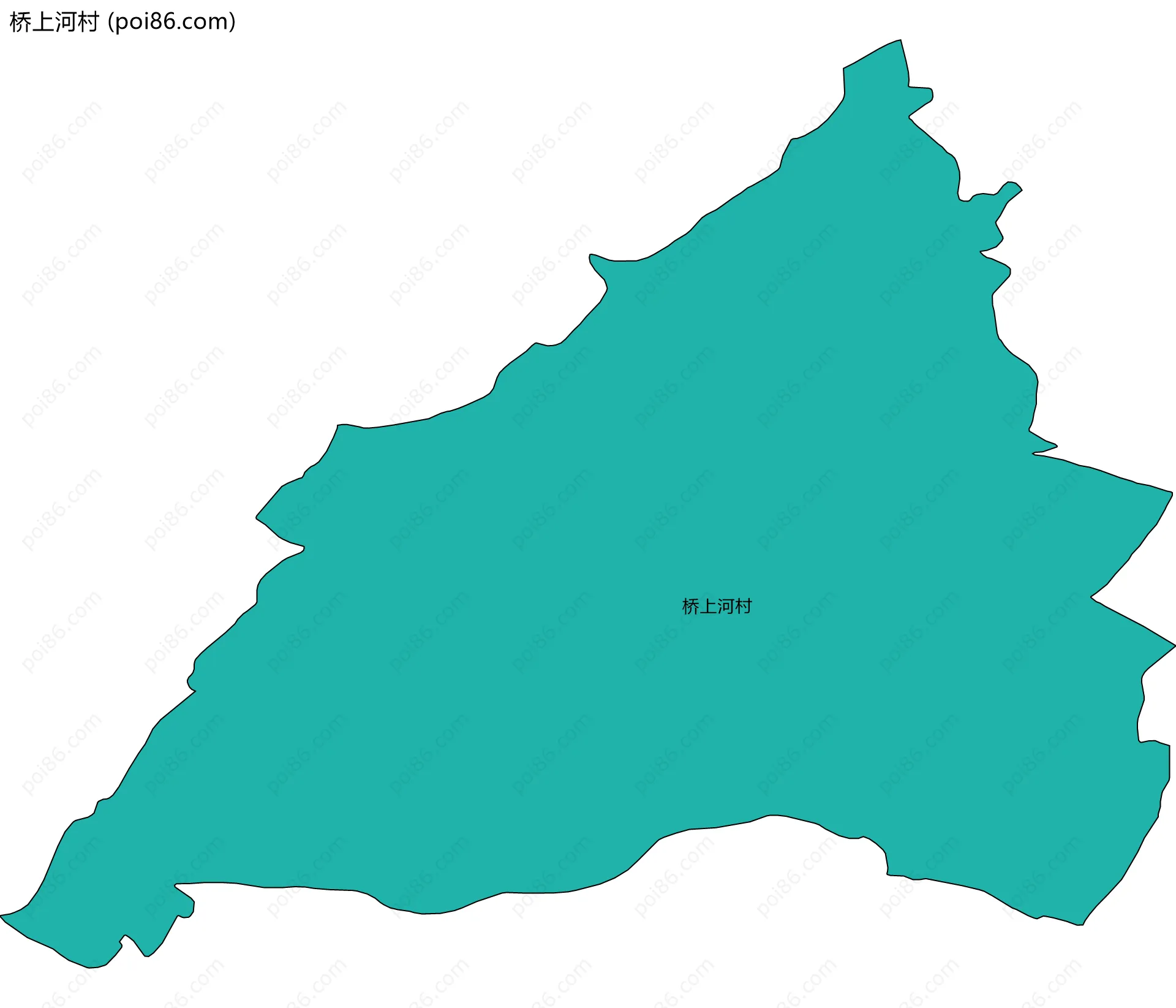 桥上河村边界地图