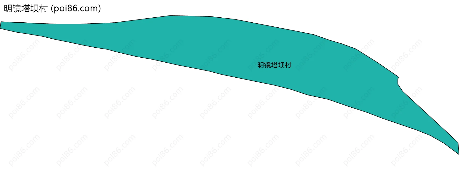 明镜塔坝村边界地图