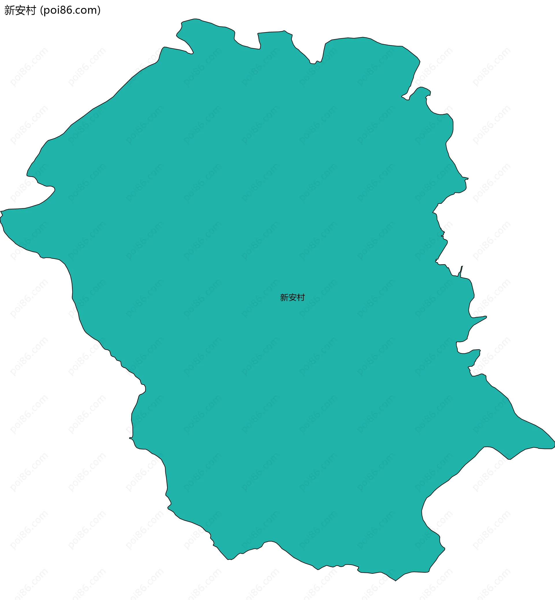 新安村边界地图