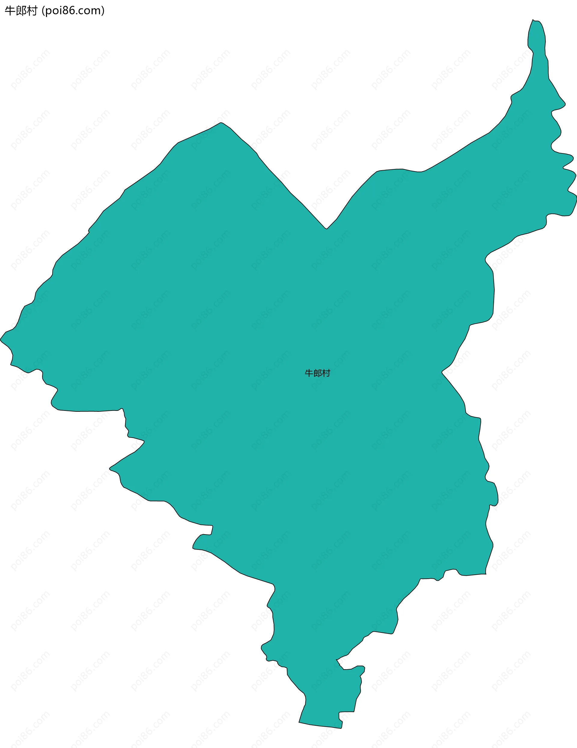 牛郎村边界地图