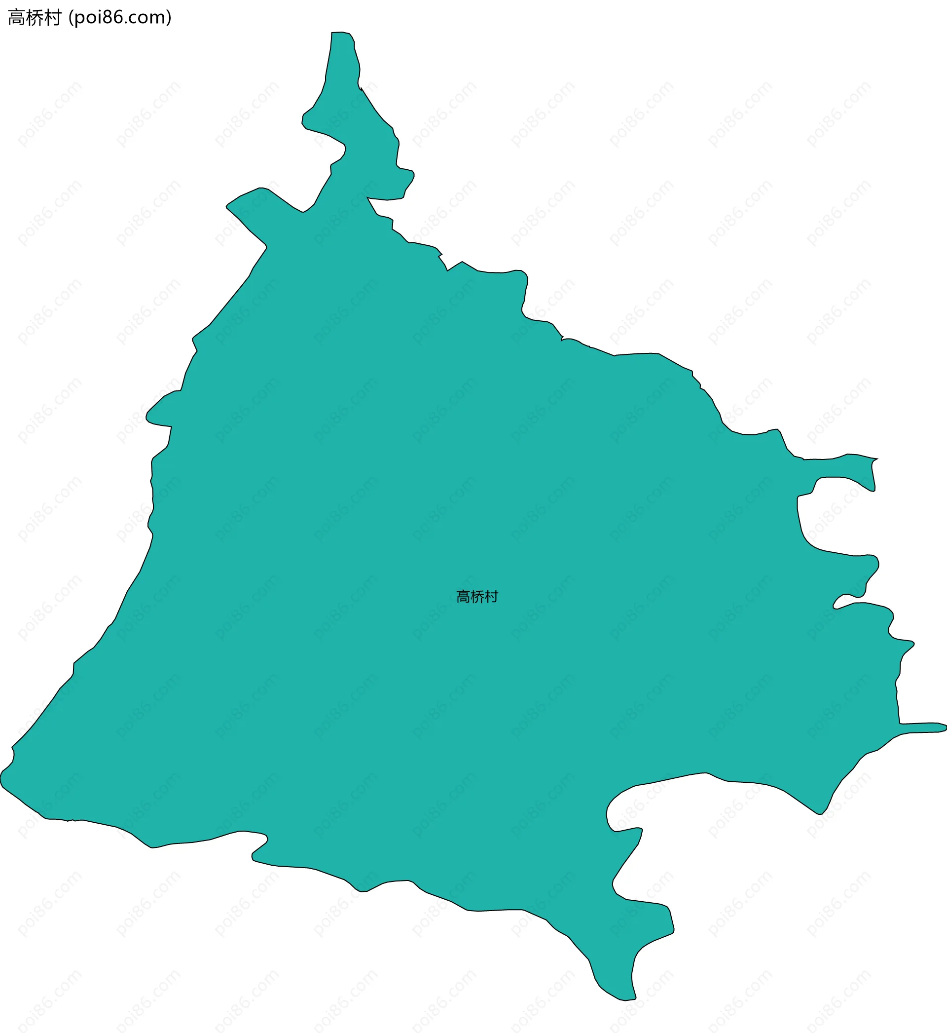 高桥村边界地图