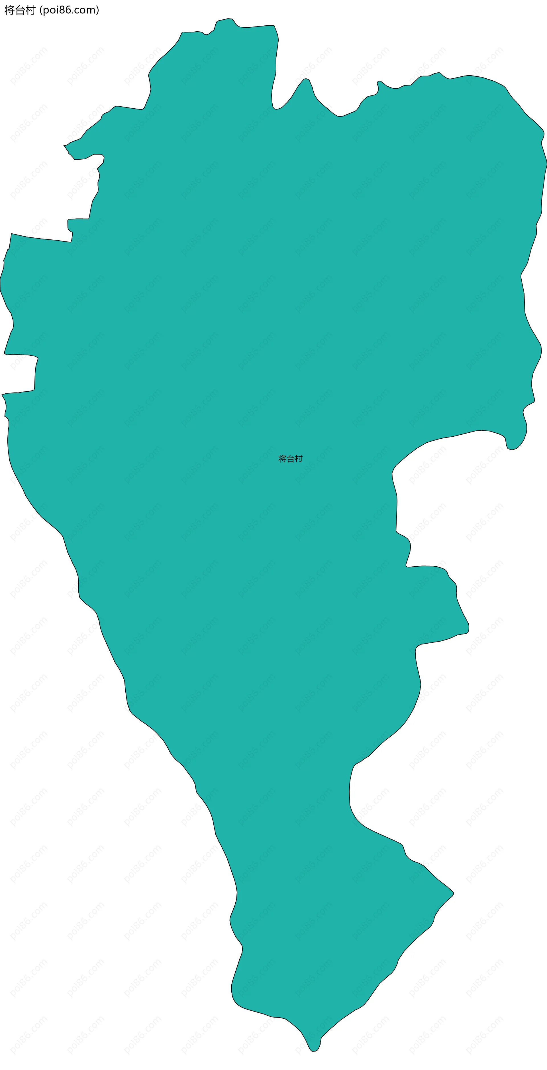 将台村边界地图