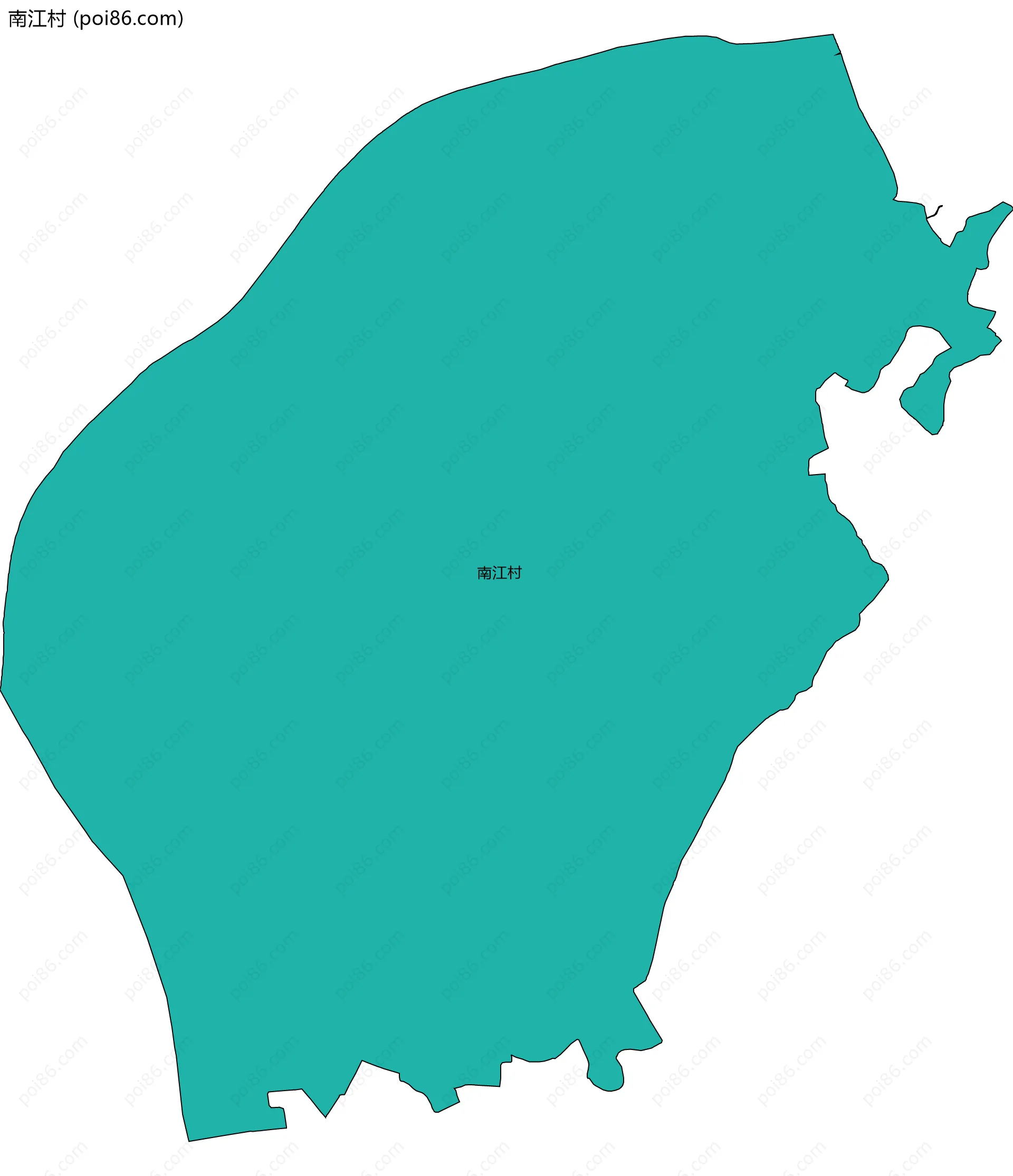 南江村边界地图