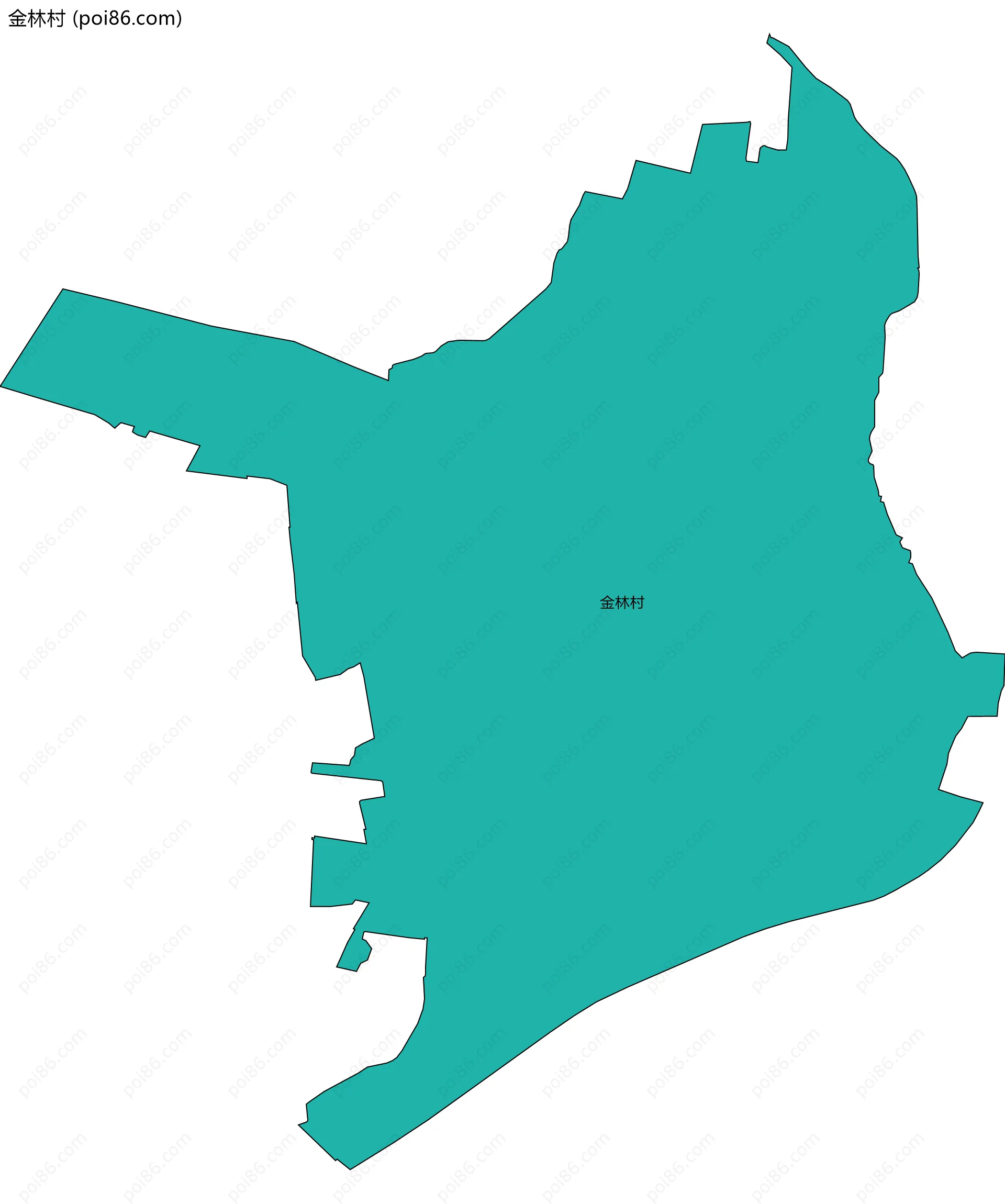 金林村边界地图