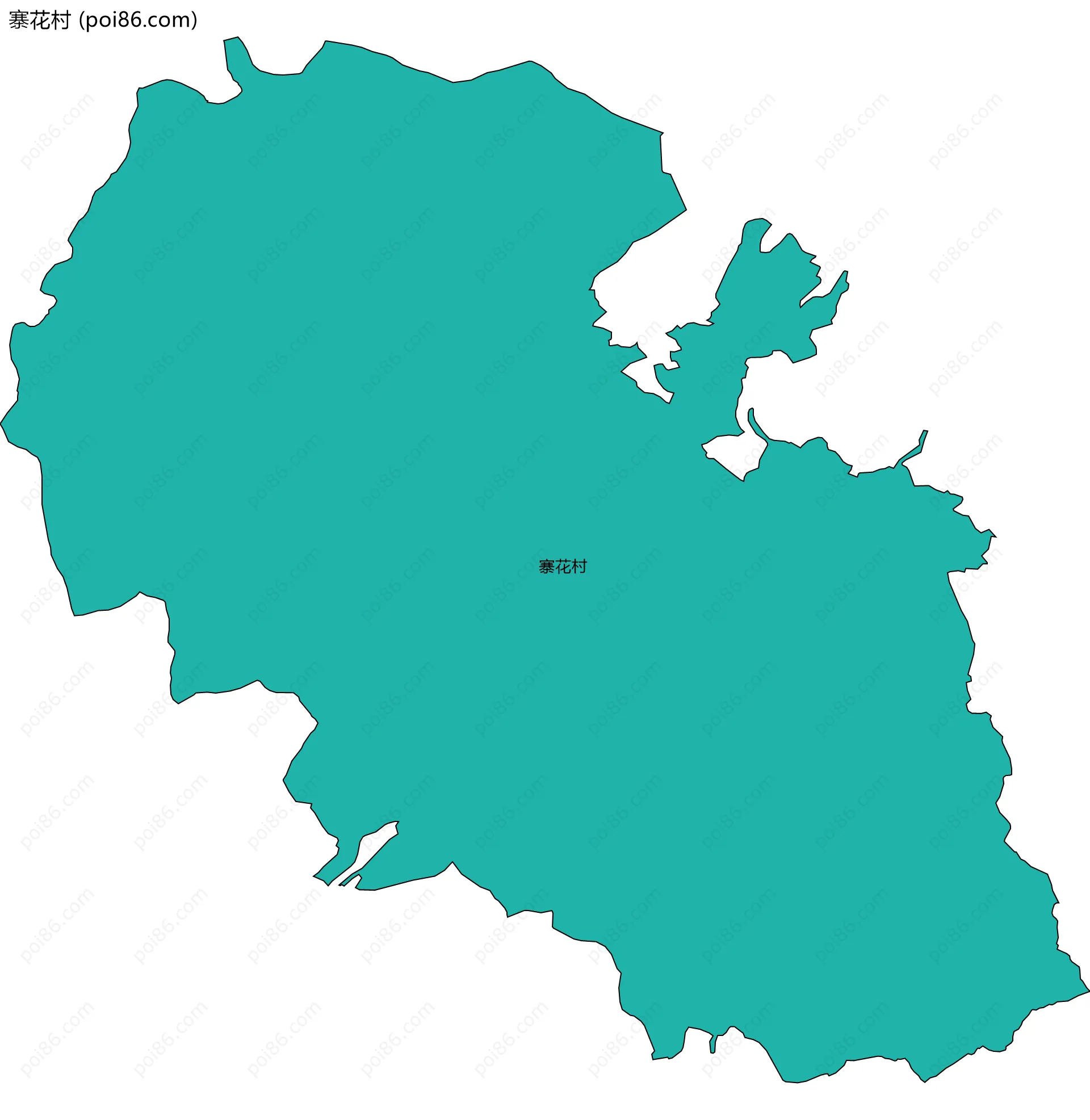 寨花村边界地图