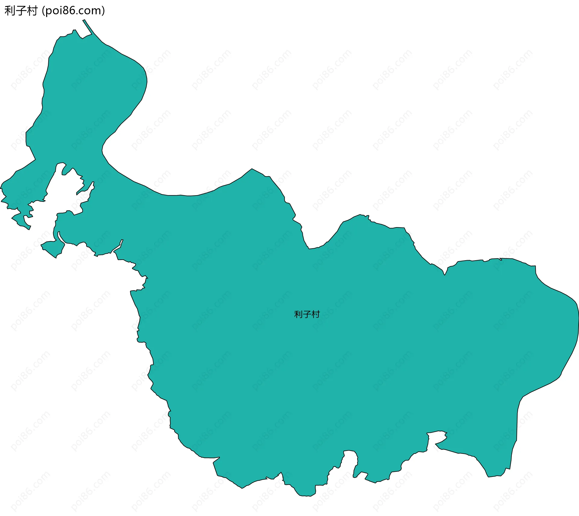 利子村边界地图