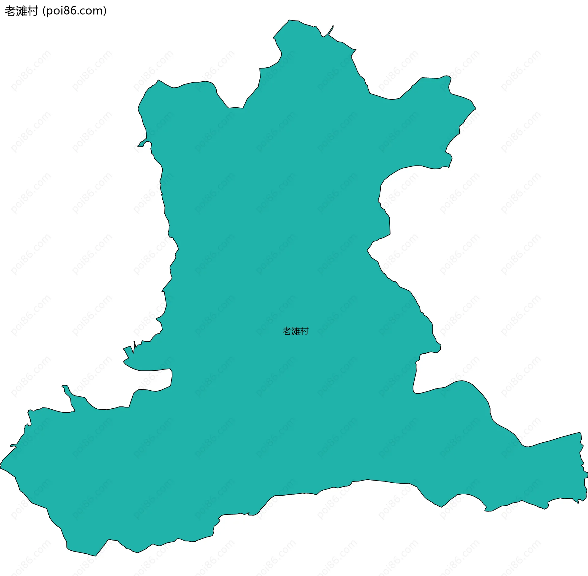 老滩村边界地图