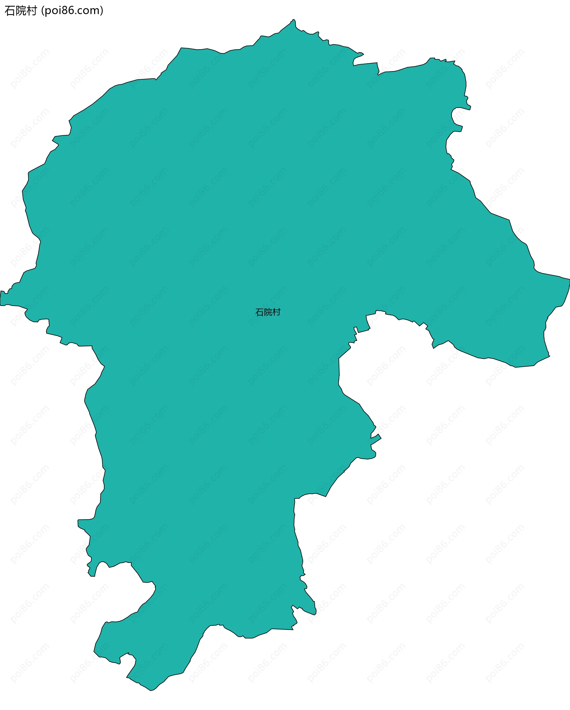 石院村边界地图