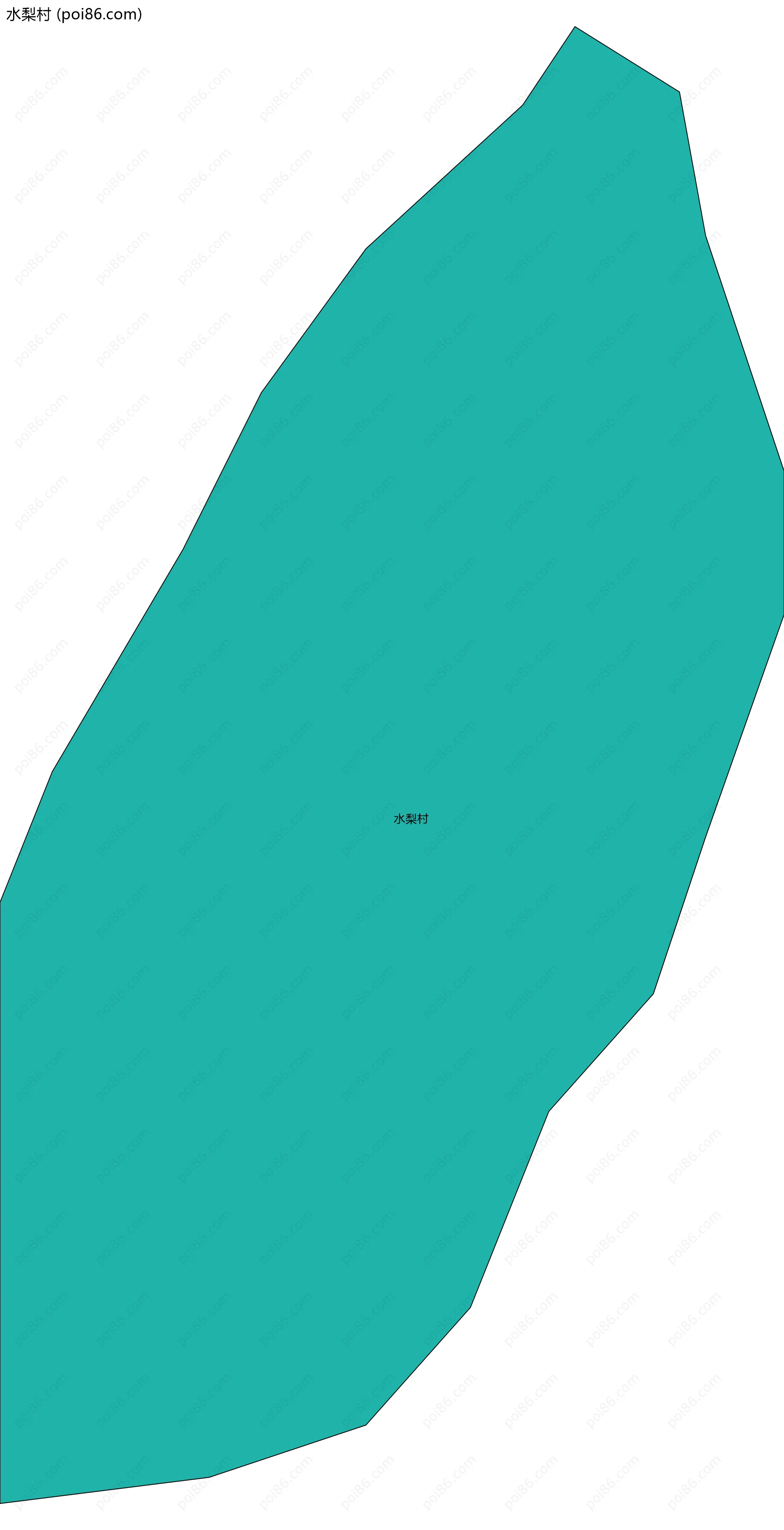 水梨村边界地图