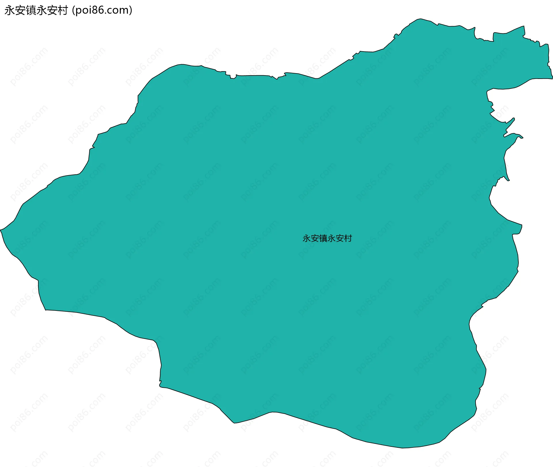 永安镇永安村边界地图
