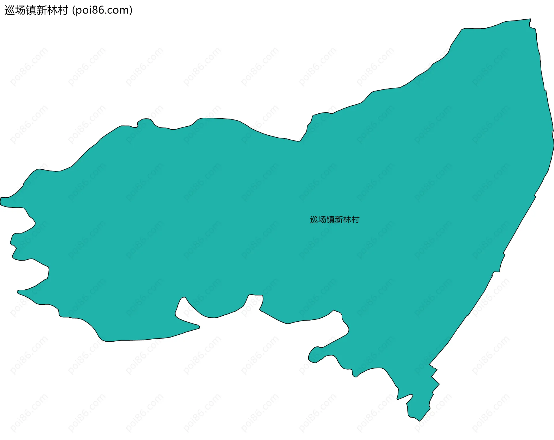 巡场镇新林村边界地图