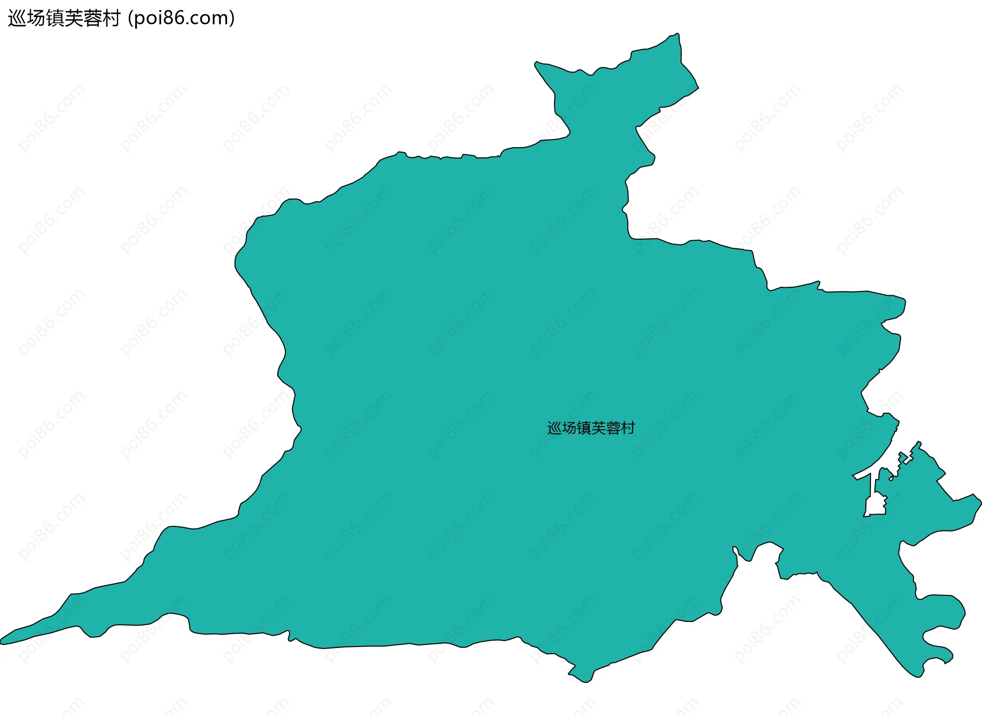 巡场镇芙蓉村边界地图