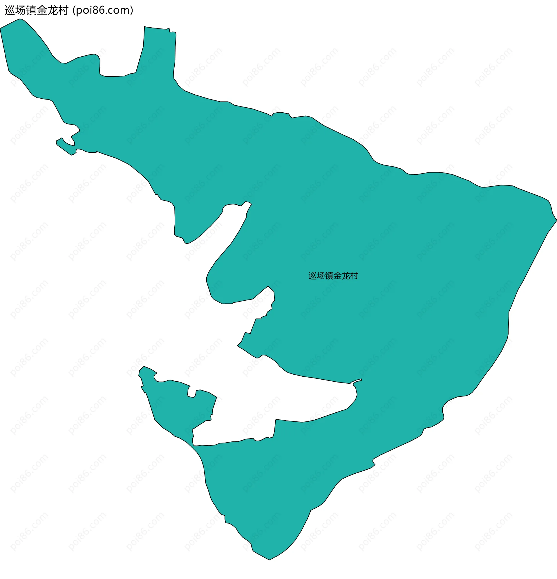 巡场镇金龙村边界地图