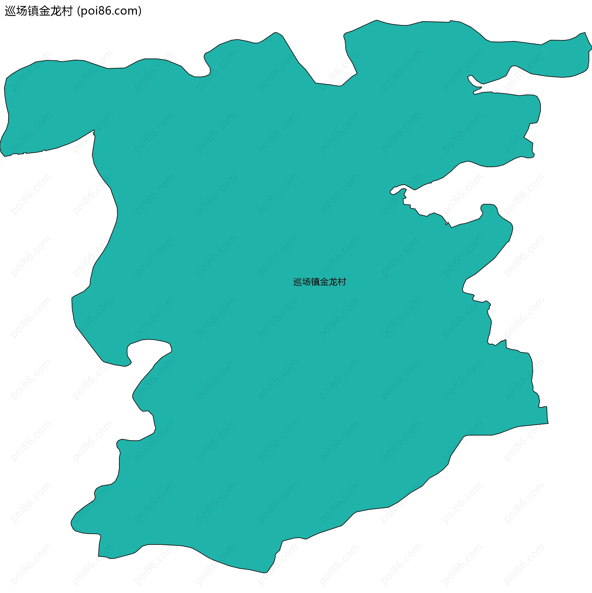 巡场镇金龙村边界地图