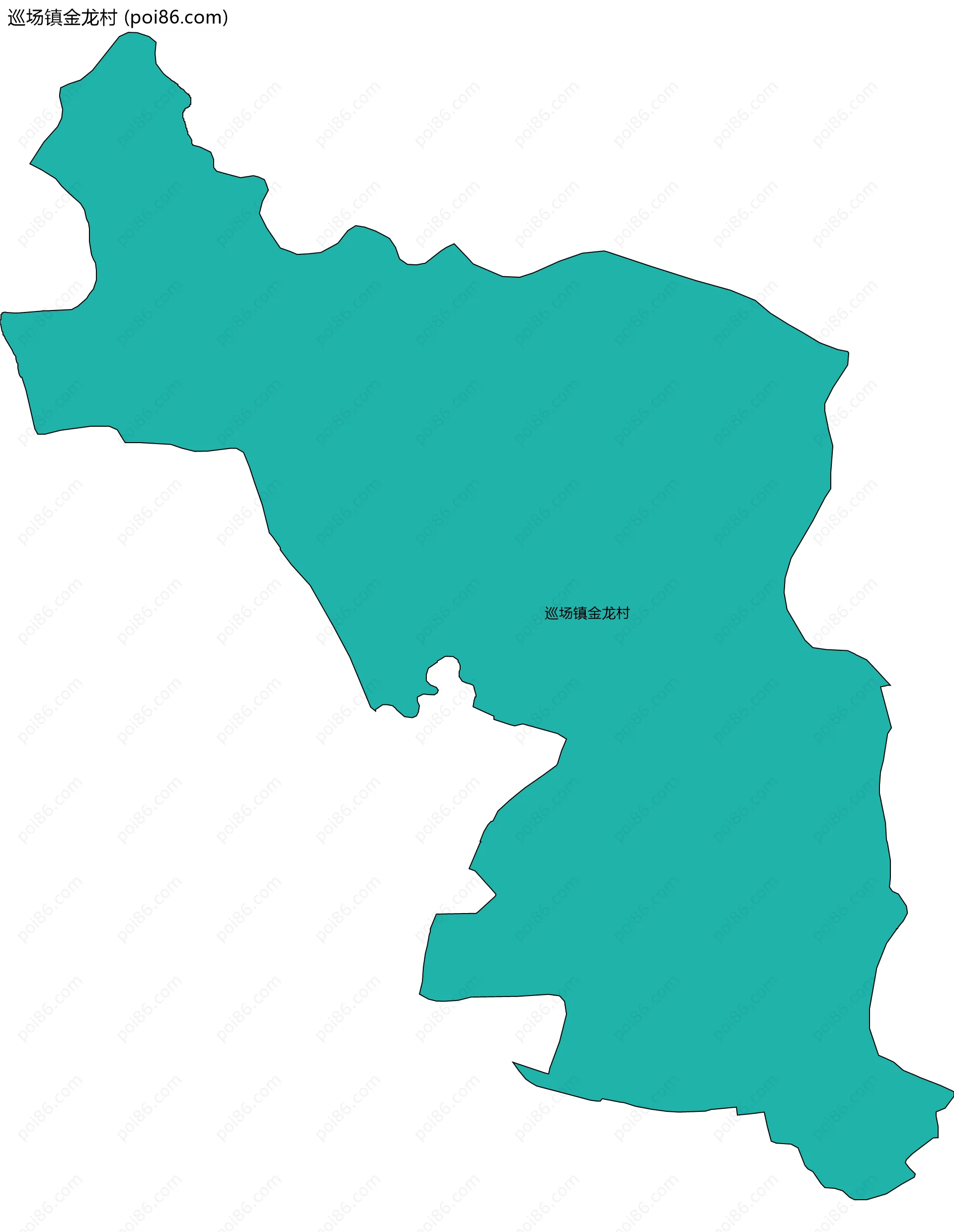 巡场镇金龙村边界地图