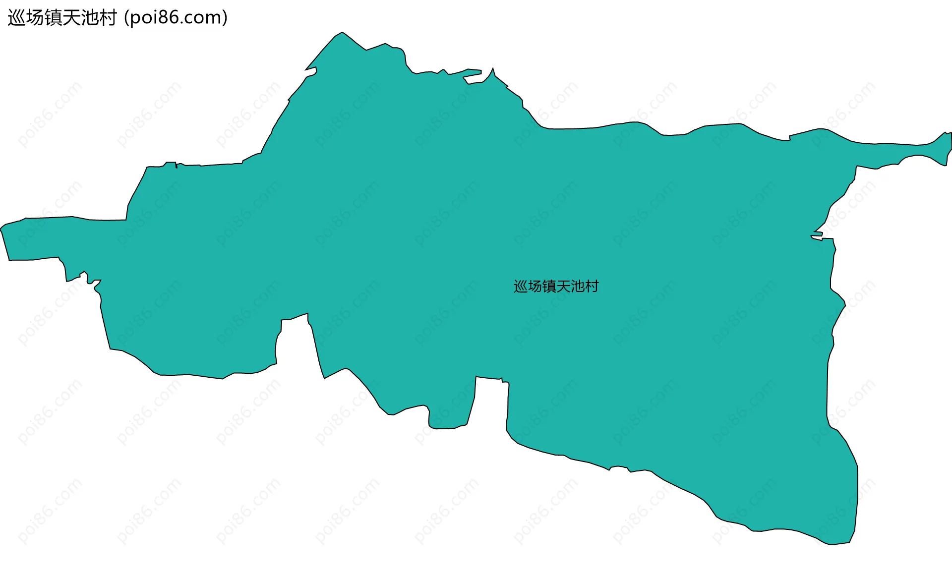 巡场镇天池村边界地图
