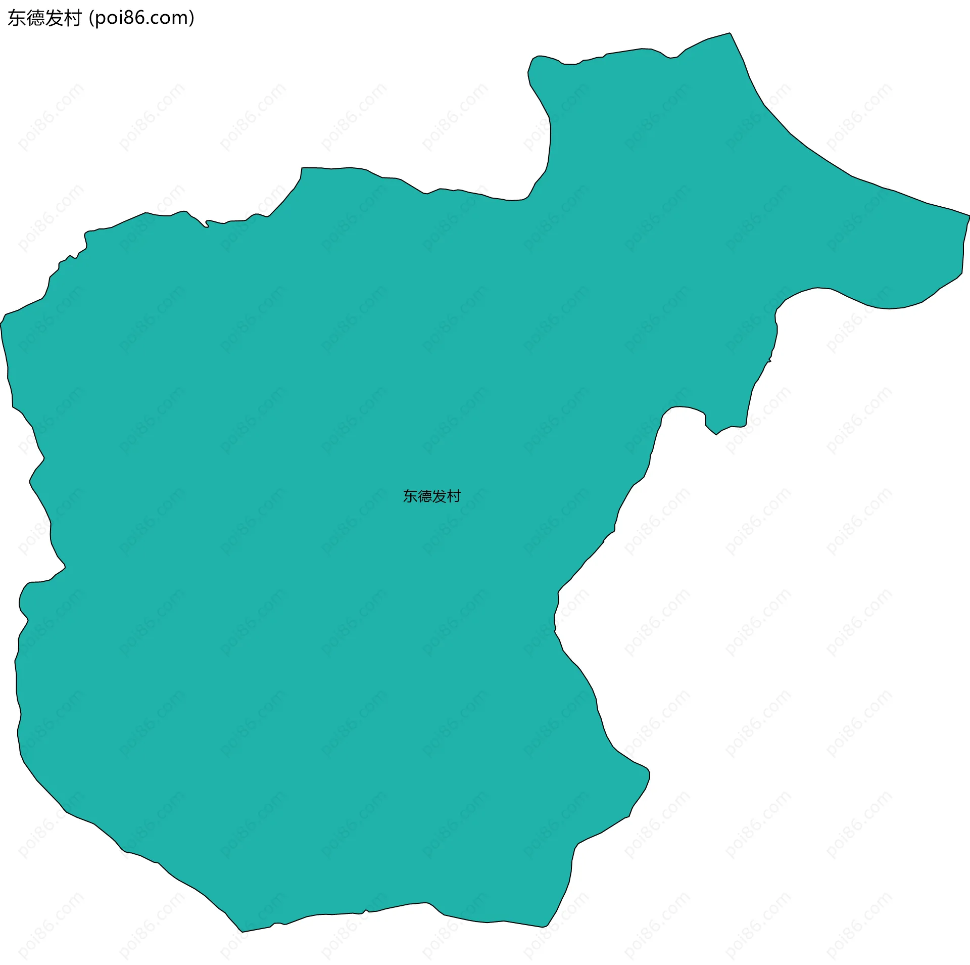 东德发村边界地图