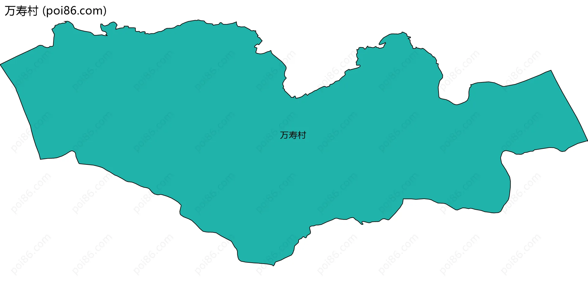 万寿村边界地图