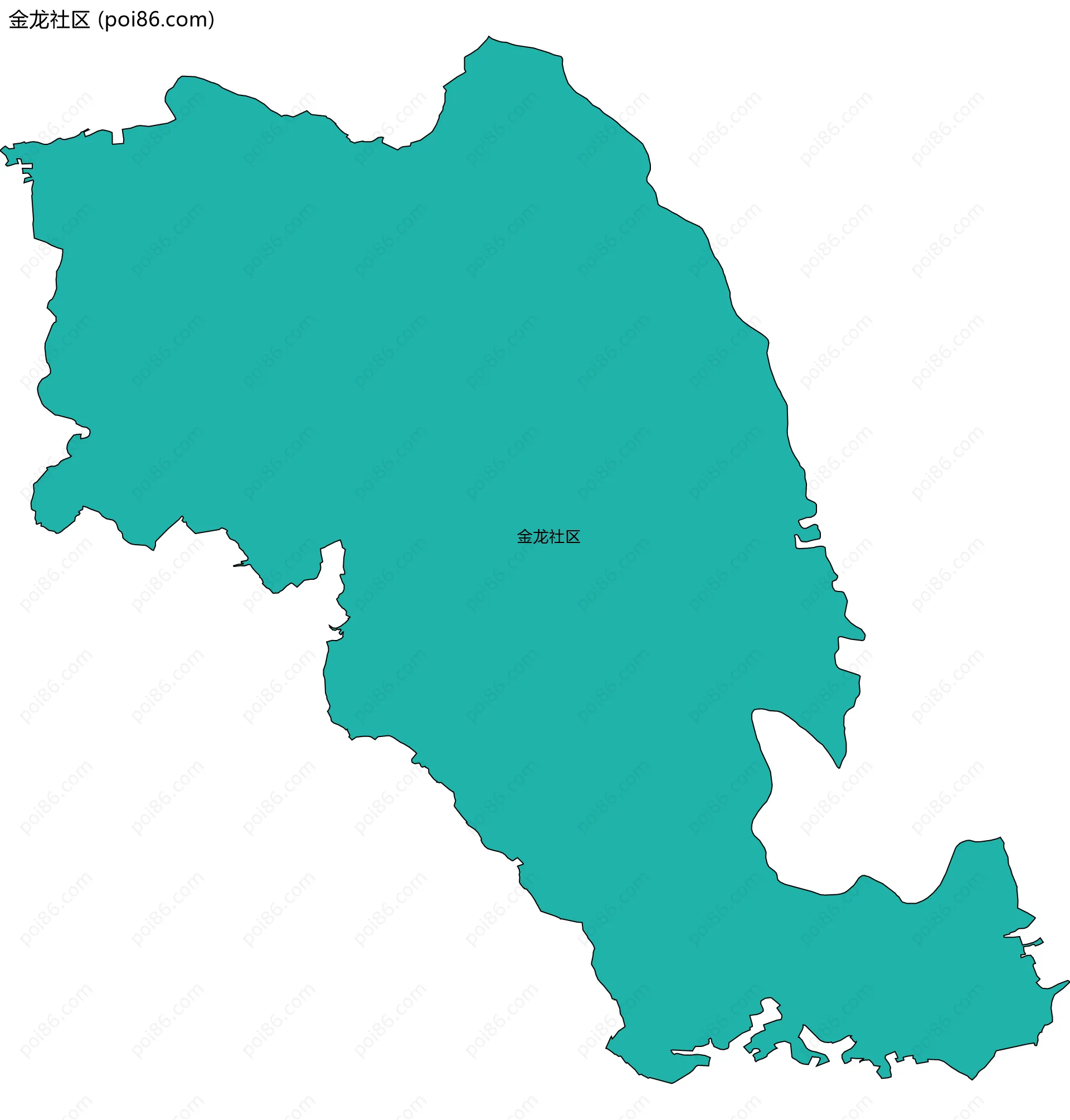 金龙社区边界地图