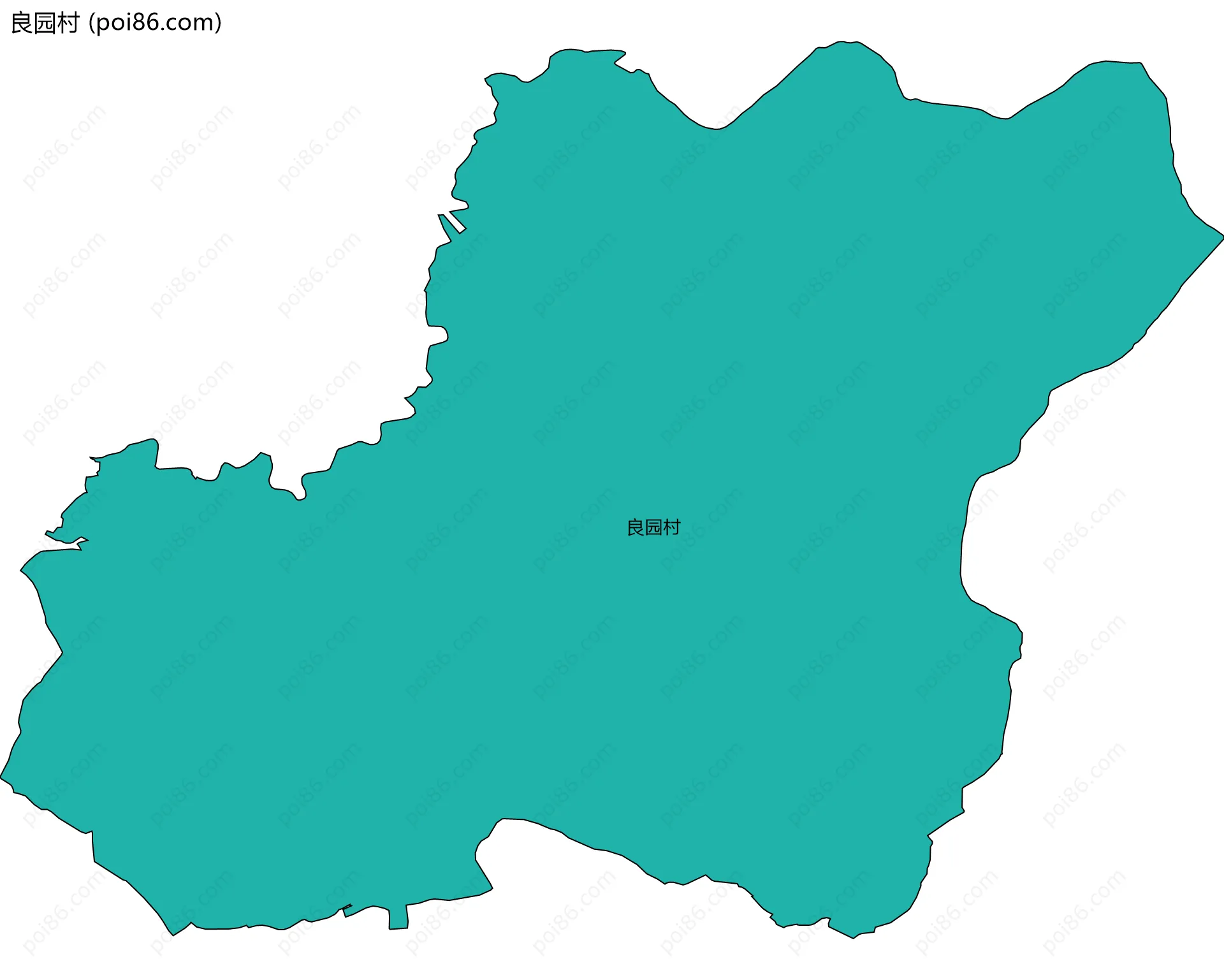 良园村边界地图