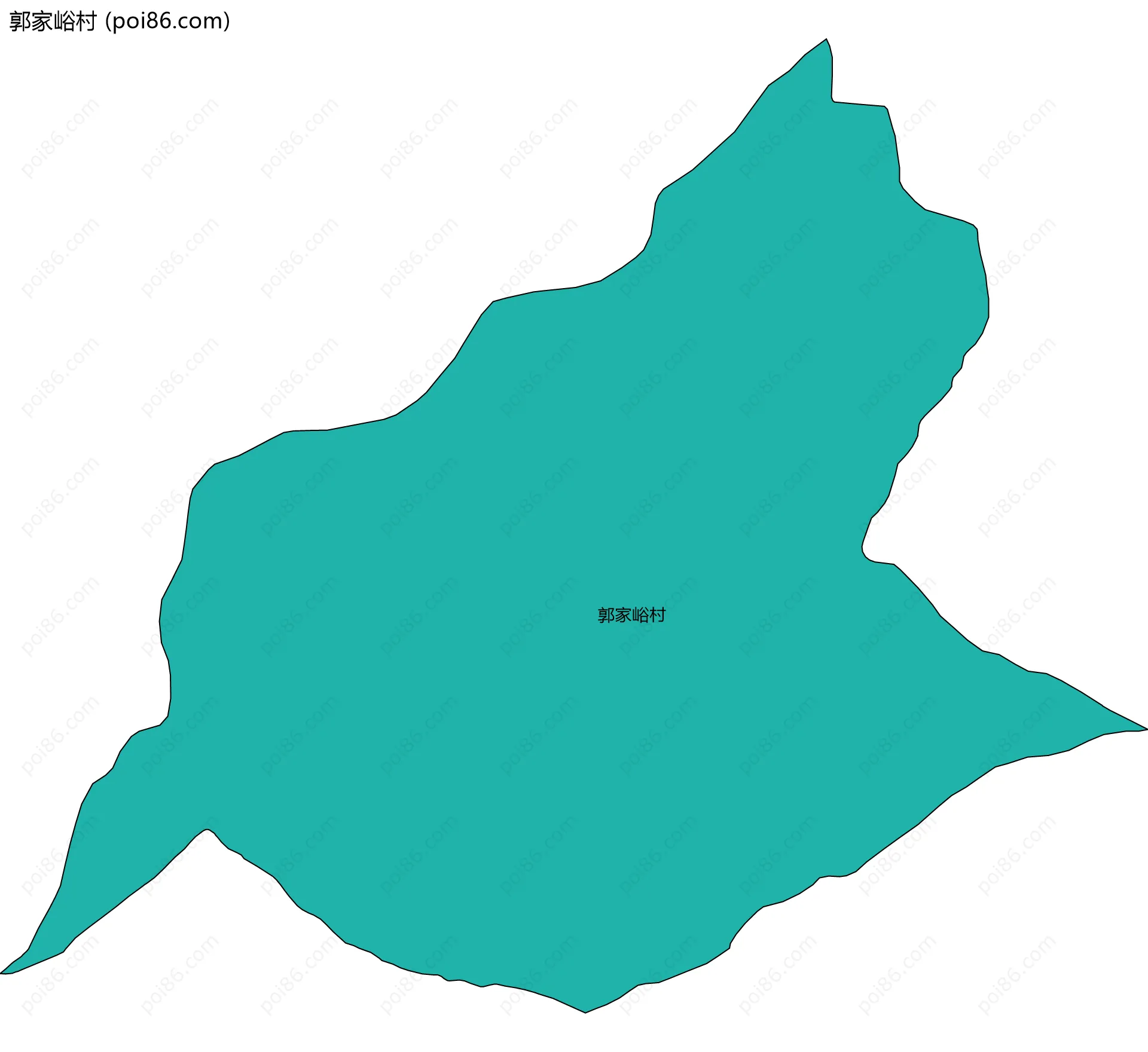 郭家峪村边界地图