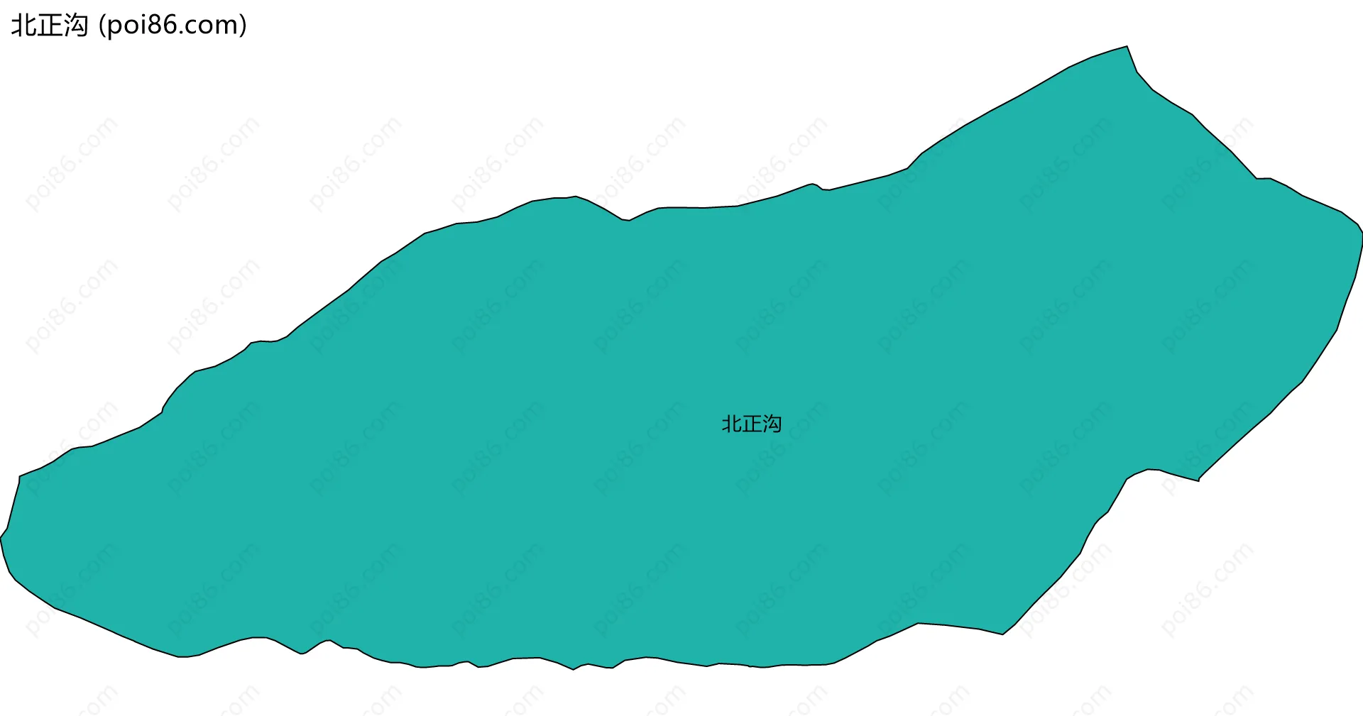 北正沟边界地图