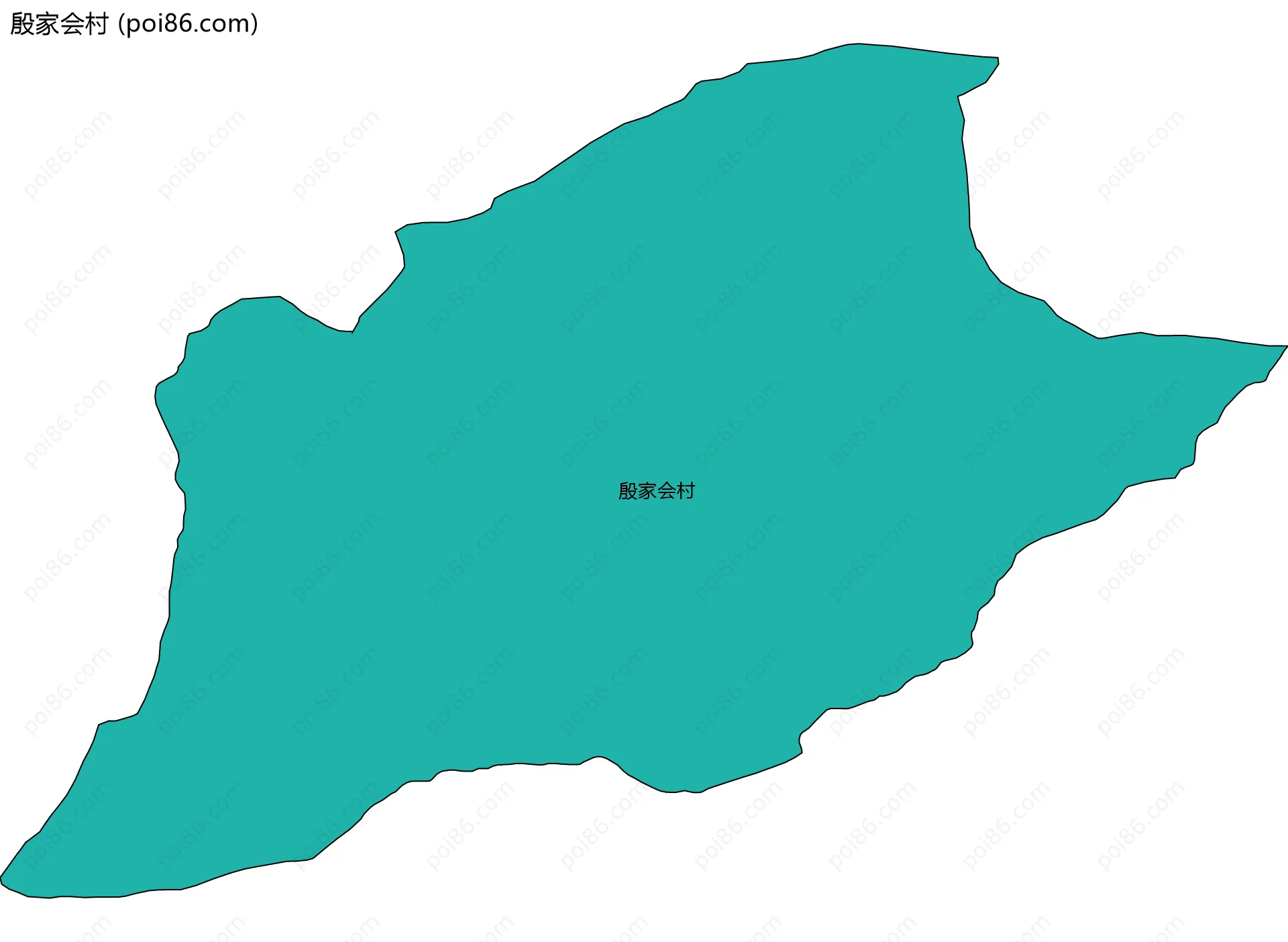 殷家会村边界地图
