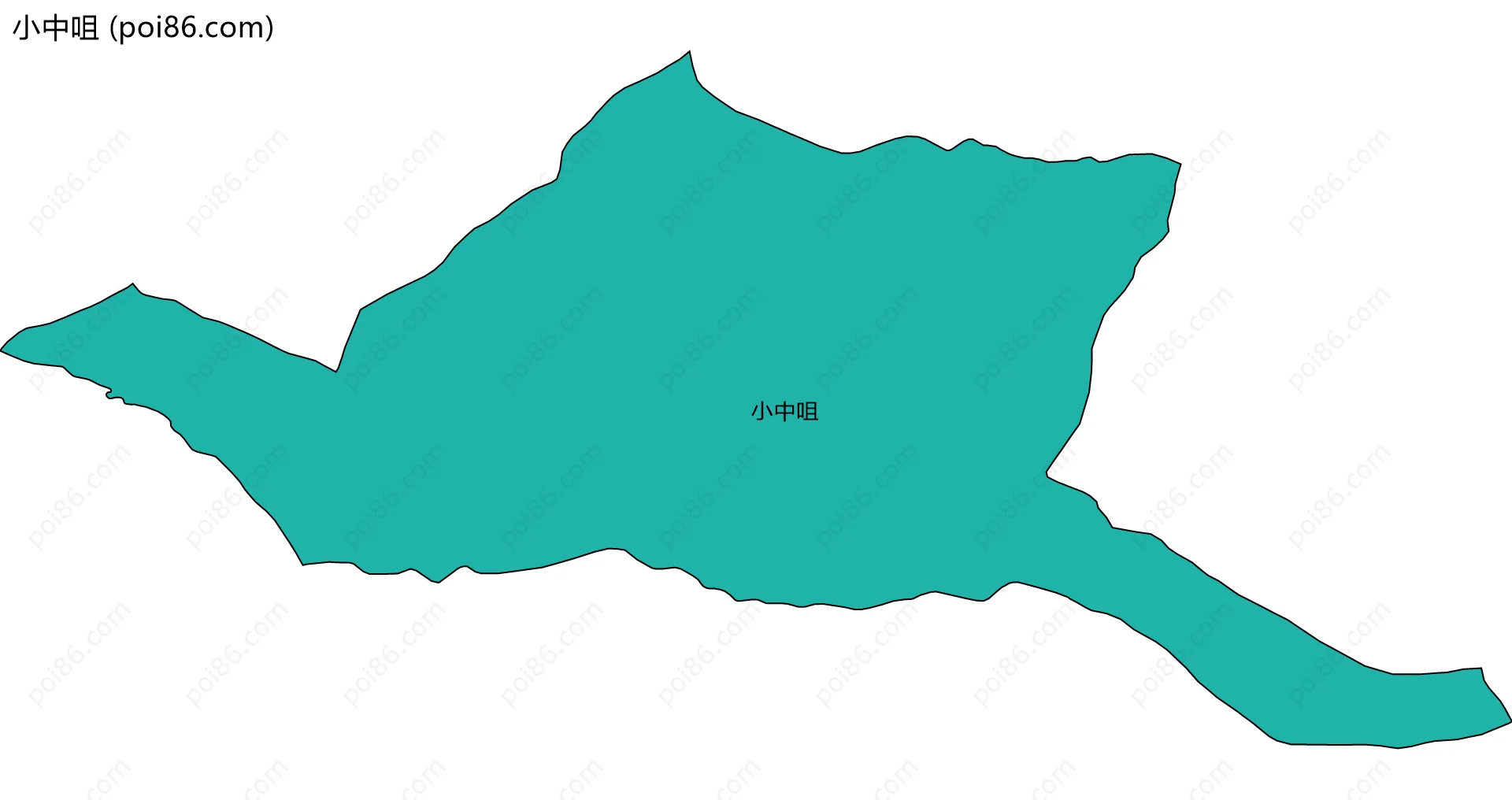 小中咀边界地图
