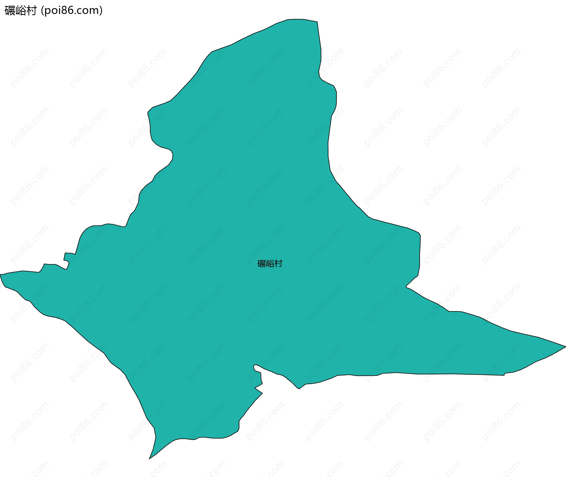 碾峪村边界地图