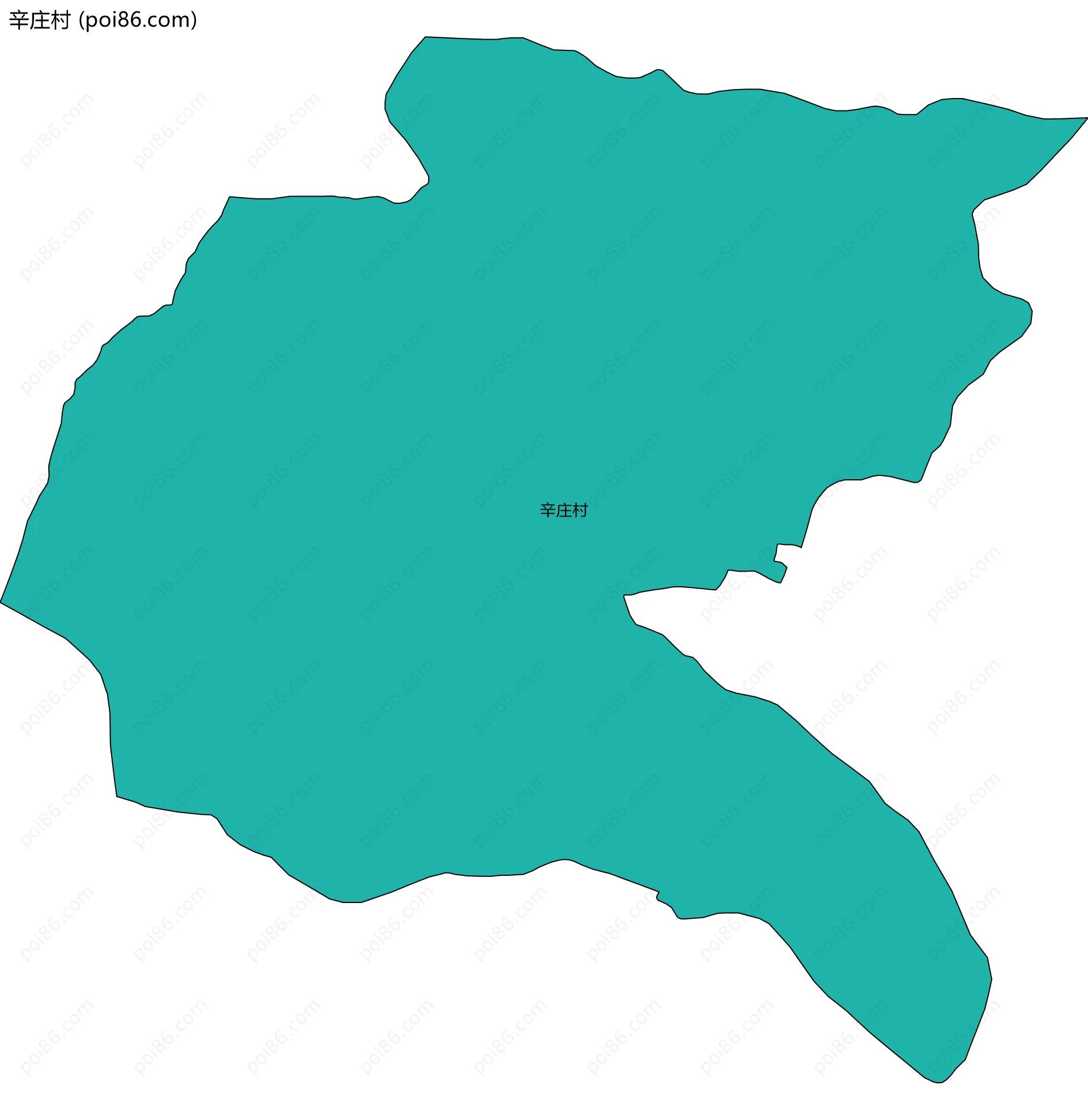 辛庄村边界地图