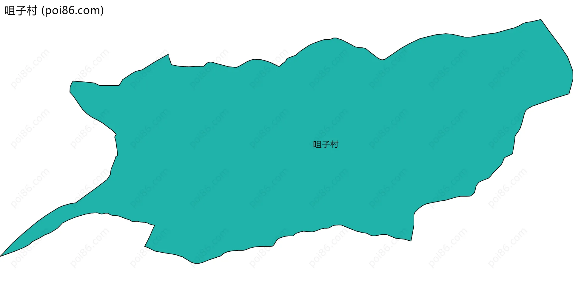 咀子村边界地图
