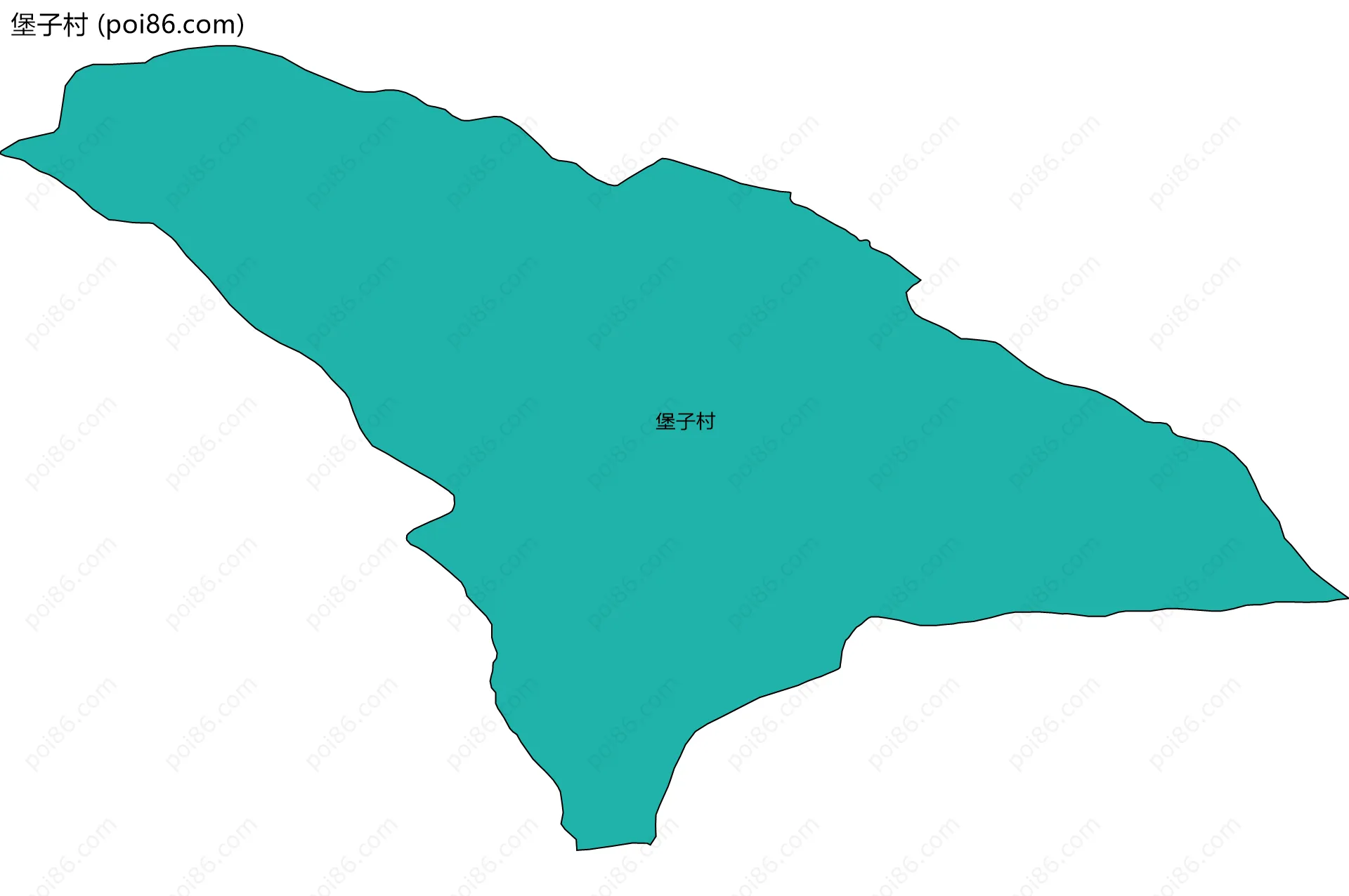 堡子村边界地图