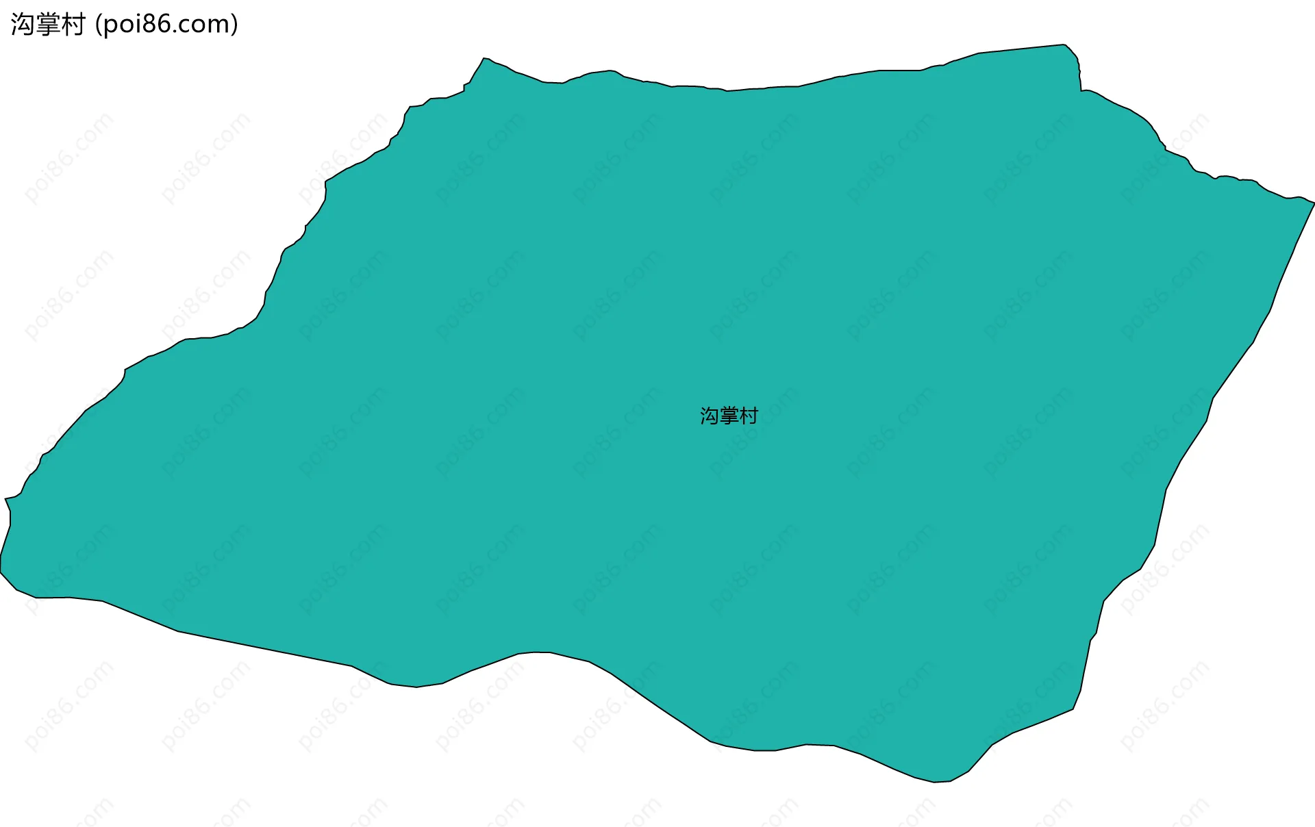 沟掌村边界地图