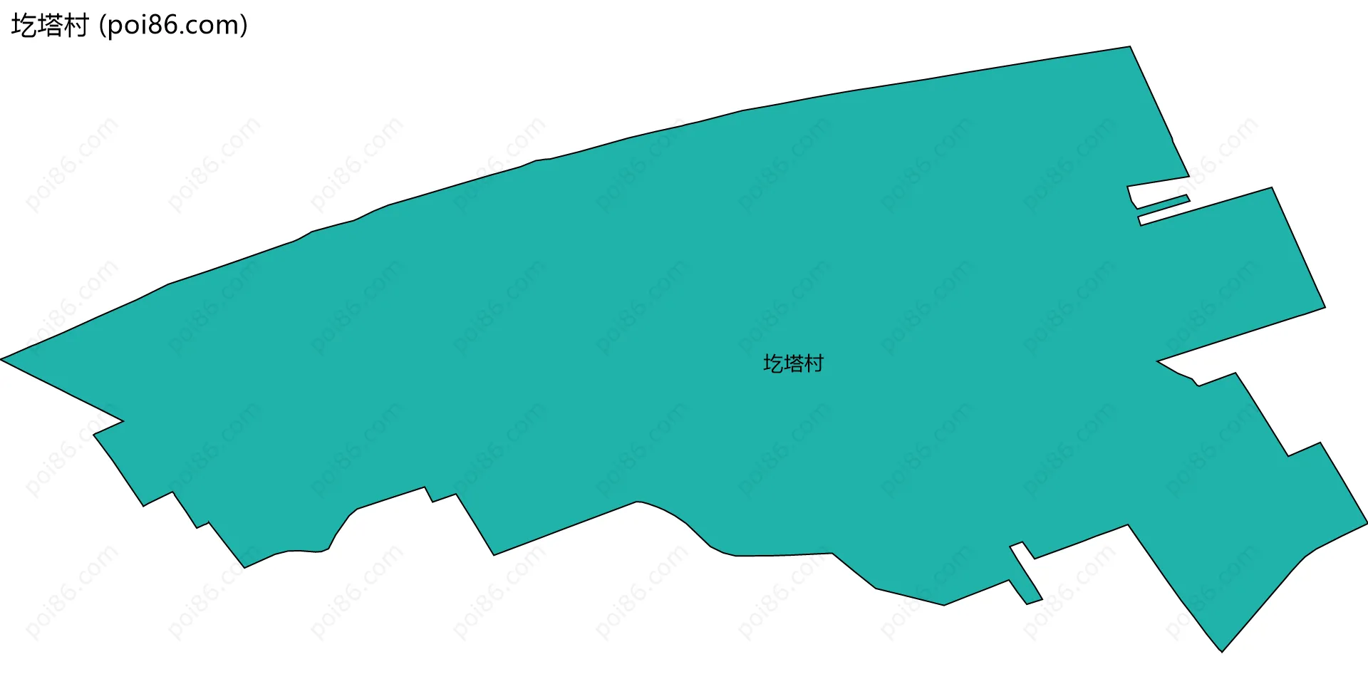 圪塔村边界地图