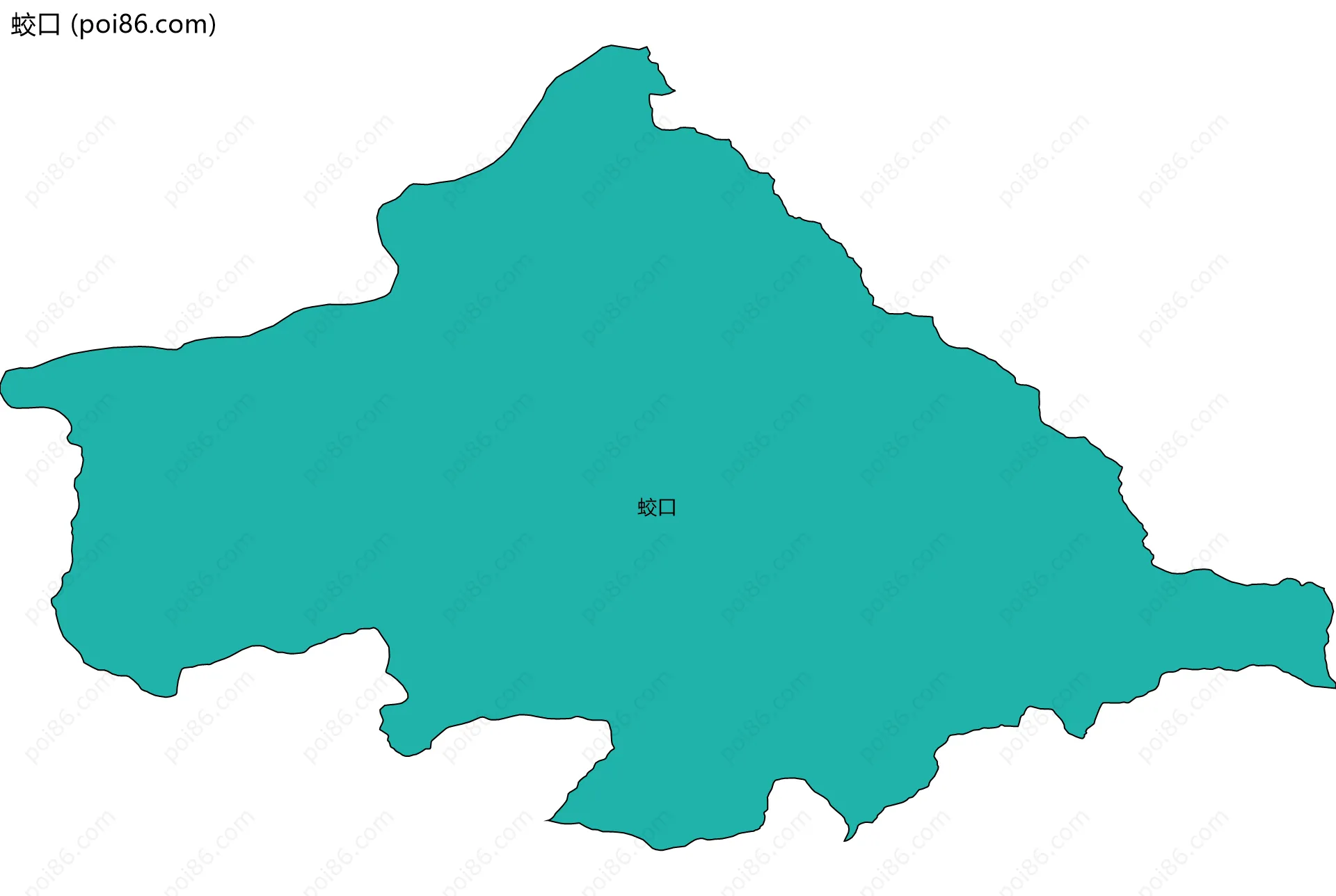 蛟口边界地图